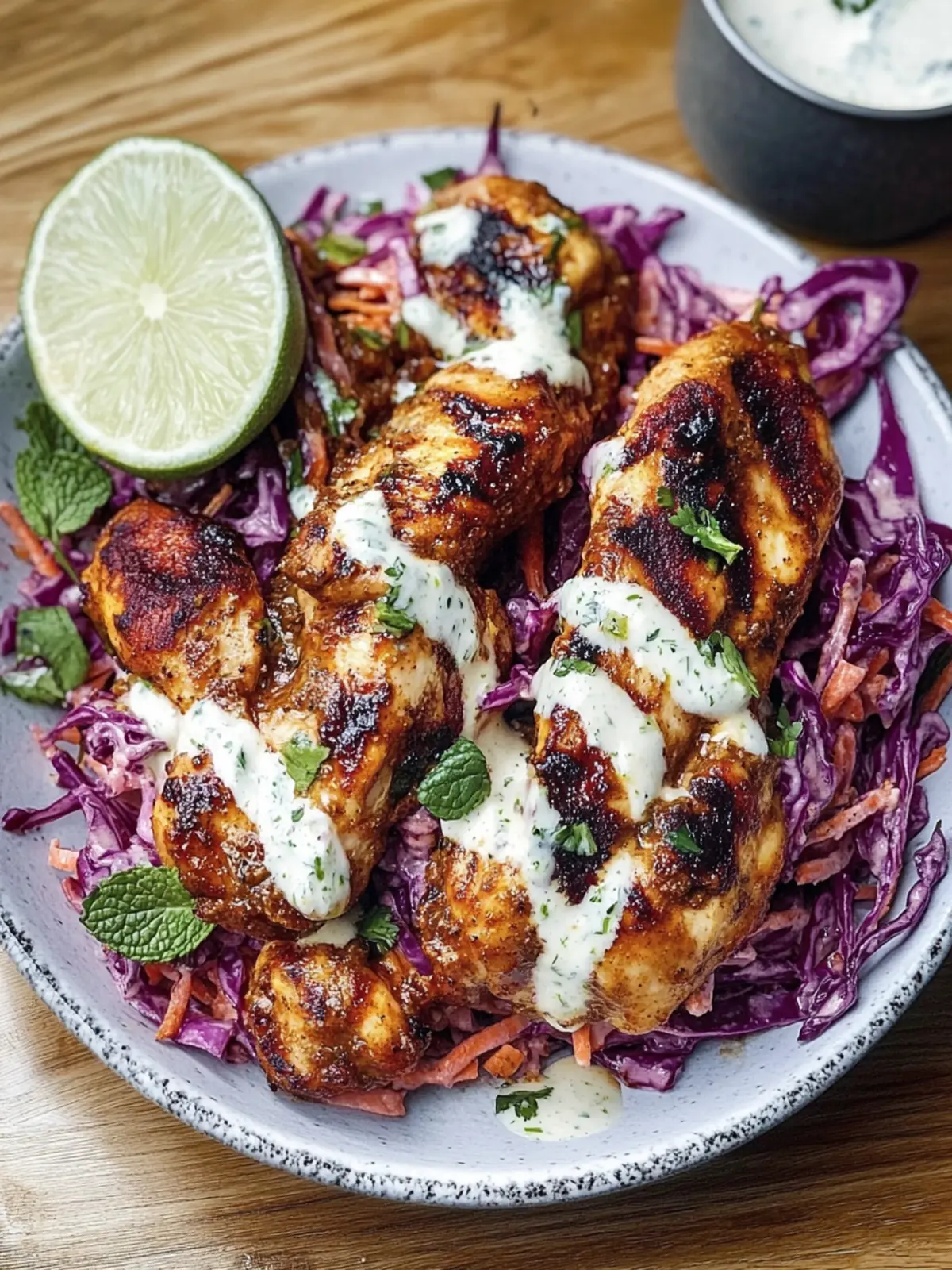 Curried Chicken Sandwich with Lime Coleslaw & Mint Yoghurt Spree 3 Curried Chicken, Lime Coleslaw and Mint Yoghurt
