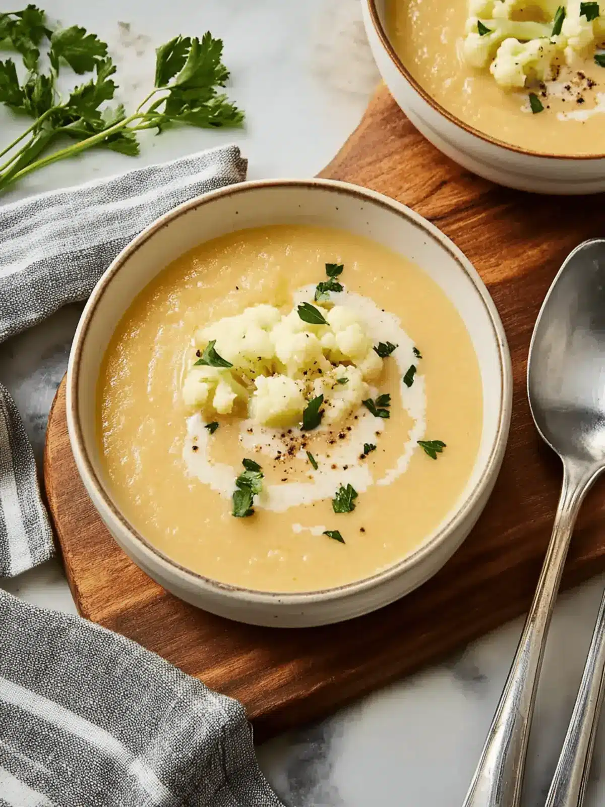 Silky Creamy Cauliflower Soup Ready in Just 40 Minutes 4 Creamy Cauliflower Soup