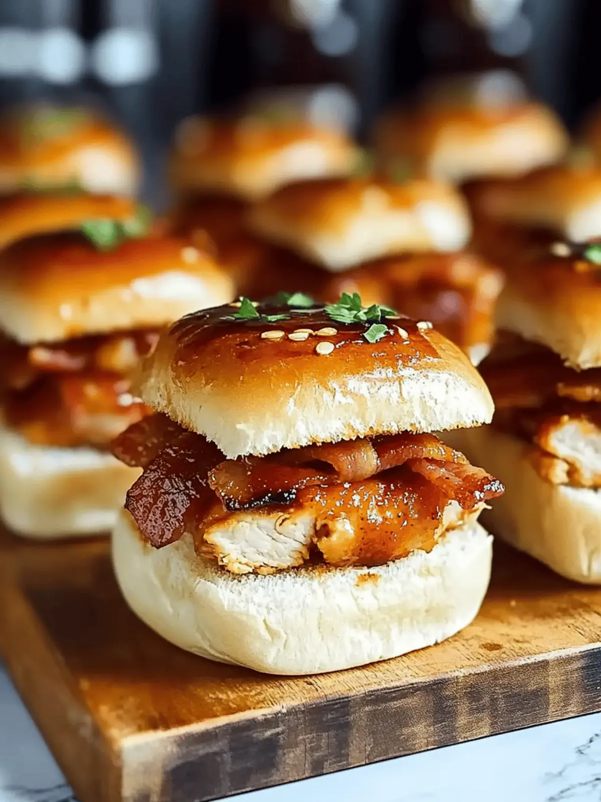 Maple Chicken Bacon Sliders: Your New Favorite Party Appetizer 2 Maple Chicken Bacon Sliders
