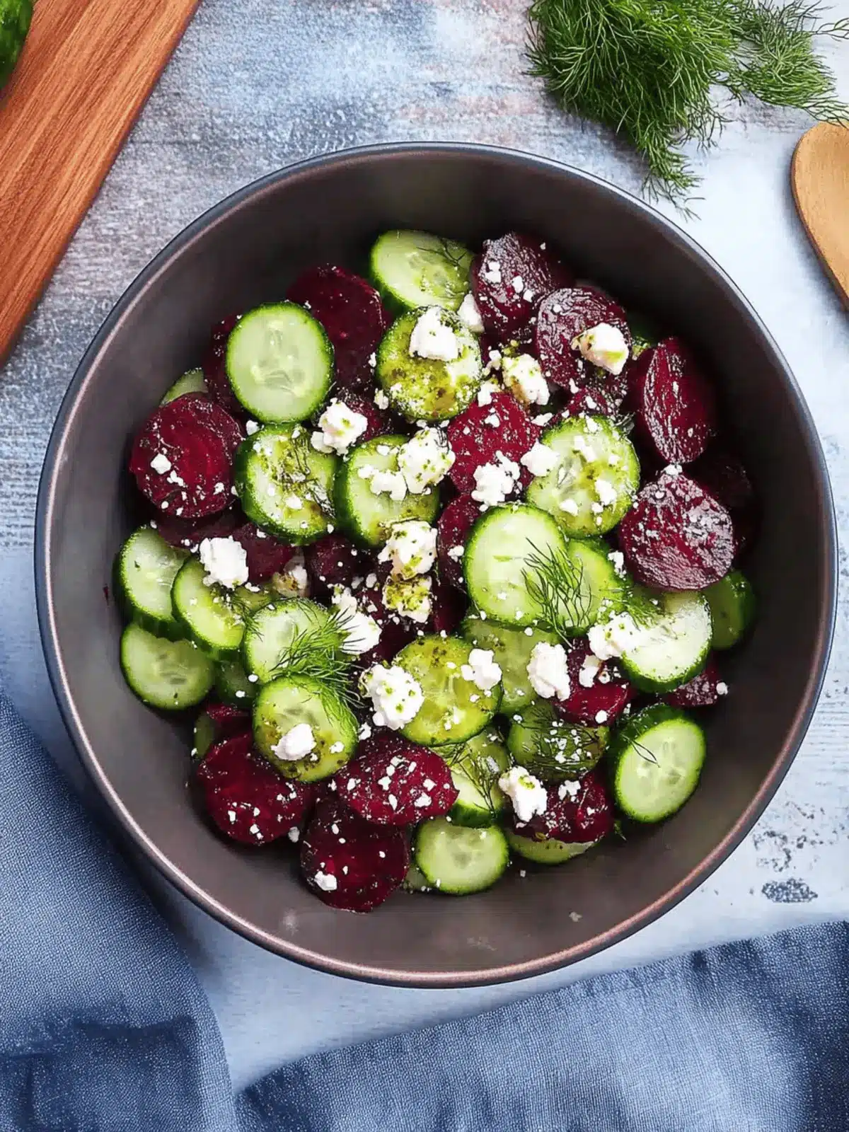 Revitalize Your Table with Vibrant Beet Feta Salad Delight 4 Vibrant Beet Feta Salad with Cucumber and Dill