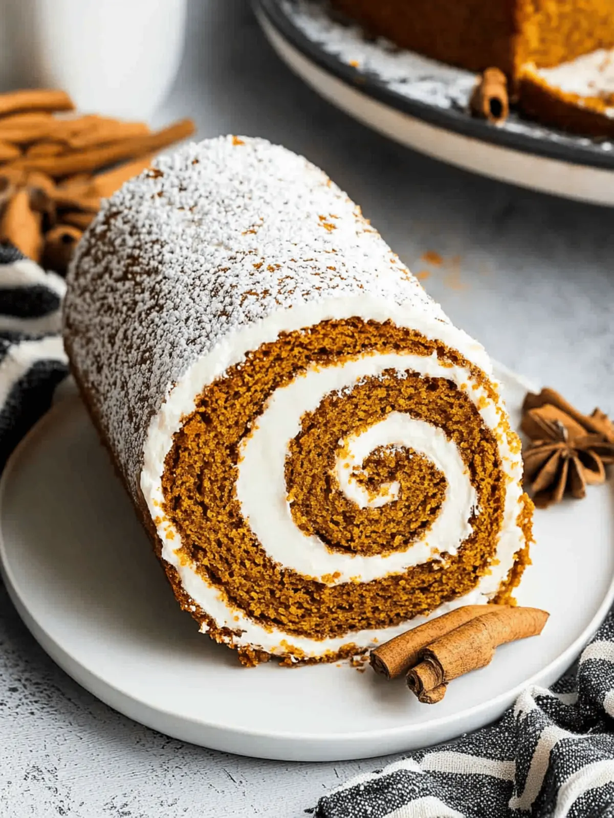 Delicious Pumpkin Roll Cake with Cream Cheese Delight 3 Pumpkin Roll Cake