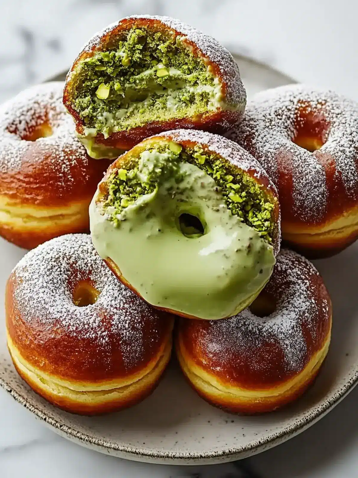 Irresistible Pistachio Cream Donuts That Steal the Show 4 Pistachio Cream Donuts