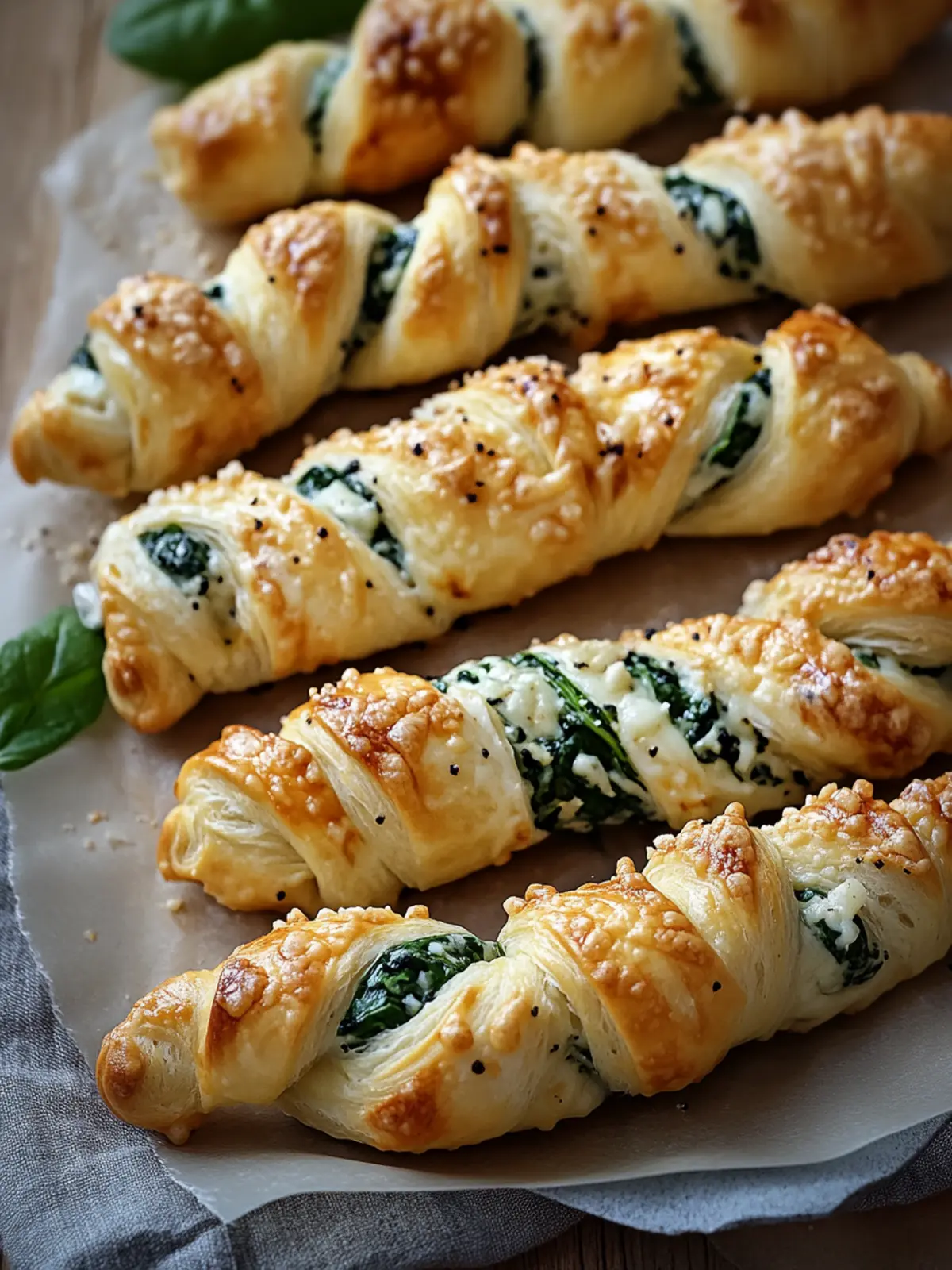 Delicious Parmesan and Spinach Cheese Twists in 30 Minutes 2 Parmesan and Spinach Cheese Twists