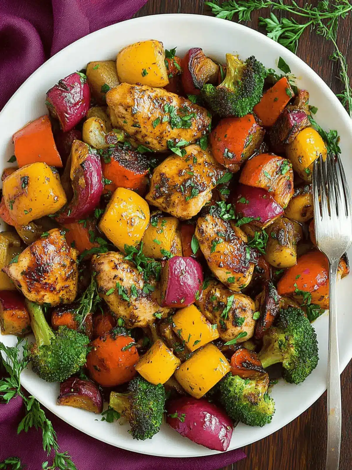 Balsamic Glazed Chicken and Veggies for Easy Sheet Pan Dinners 2 Balsamic Glazed Chicken and Veggies (Sheet Pan)