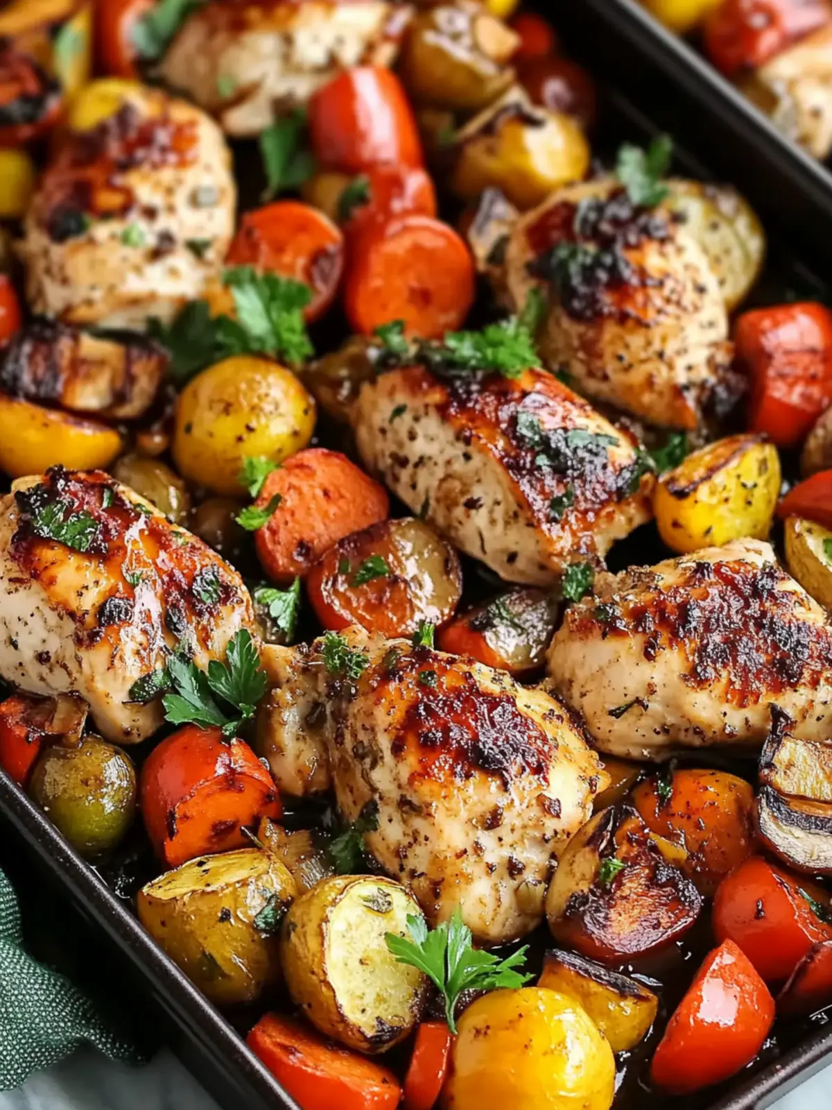 Balsamic Glazed Chicken and Veggies One-Pan Wonder 2 Balsamic Glazed Chicken and Veggies (Sheet Pan)