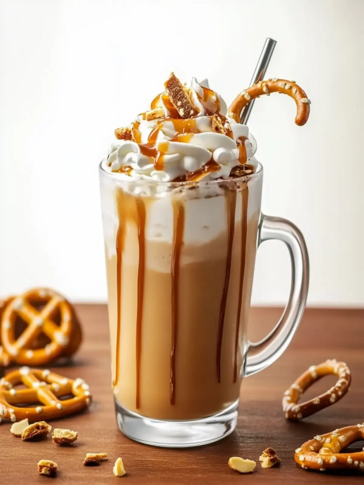 Salted Caramel Pretzel Frappe Recipe: Sweet Meets Salty Bliss 2 Salted Caramel Pretzel Frappe Recipe
