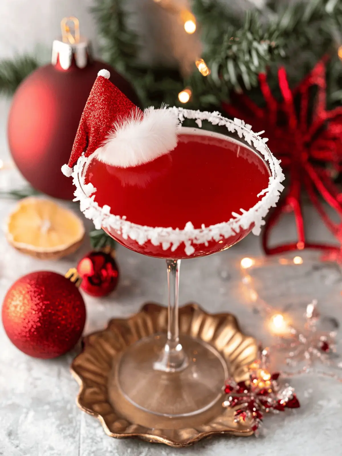 Sip Festive Cheer with Santa's Hat Coconut Rum Cocktail 3 Santa s Hat Coconut Rum Cocktail