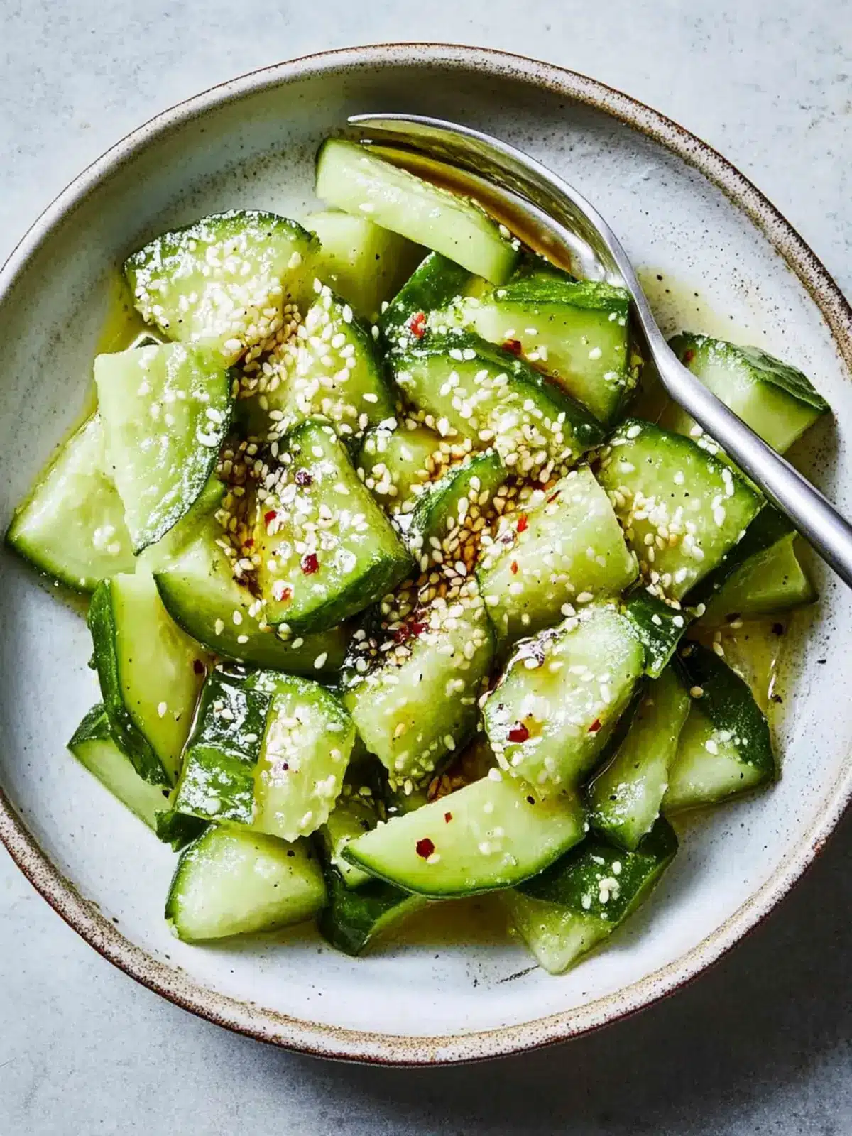 Chinese Smashed Cucumbers with Sesame Oil and Garlic Bliss 2 Chinese Smashed Cucumbers With Sesame Oil and Garlic