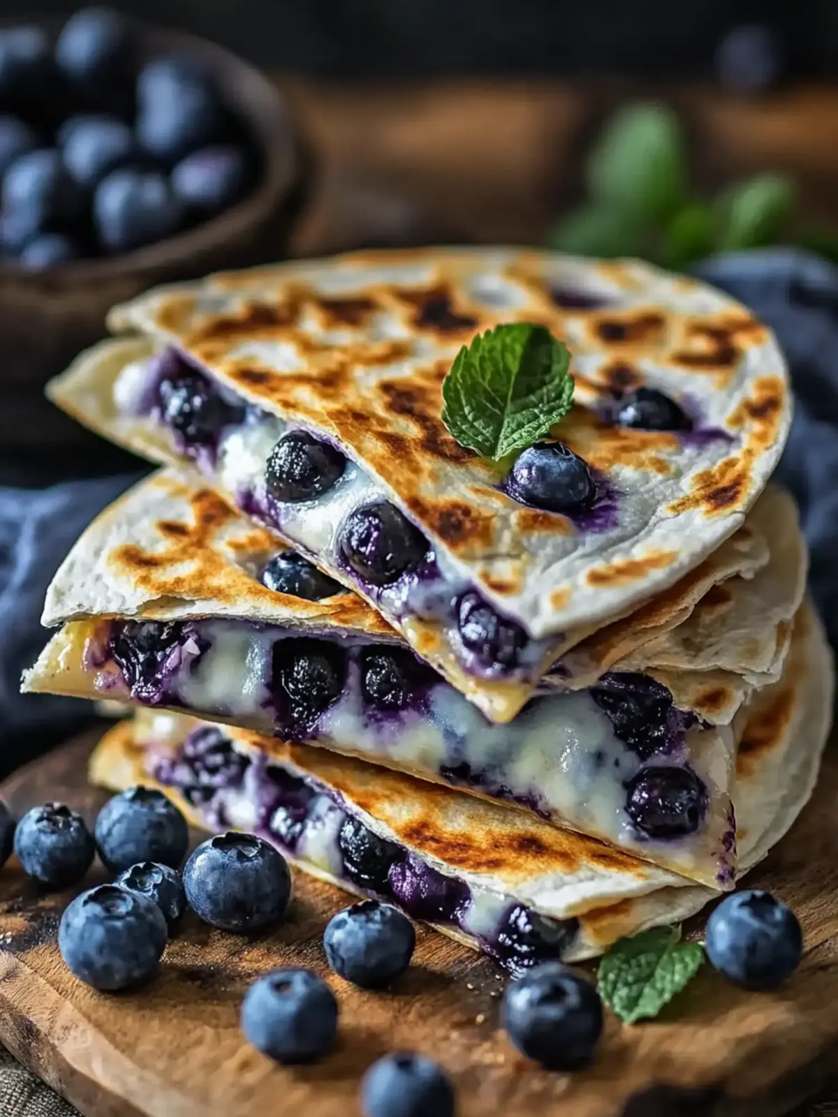 Blueberry Breakfast Quesadillas: Quick, Sweet, and Satisfying 2 Blueberry Breakfast Quesadillas