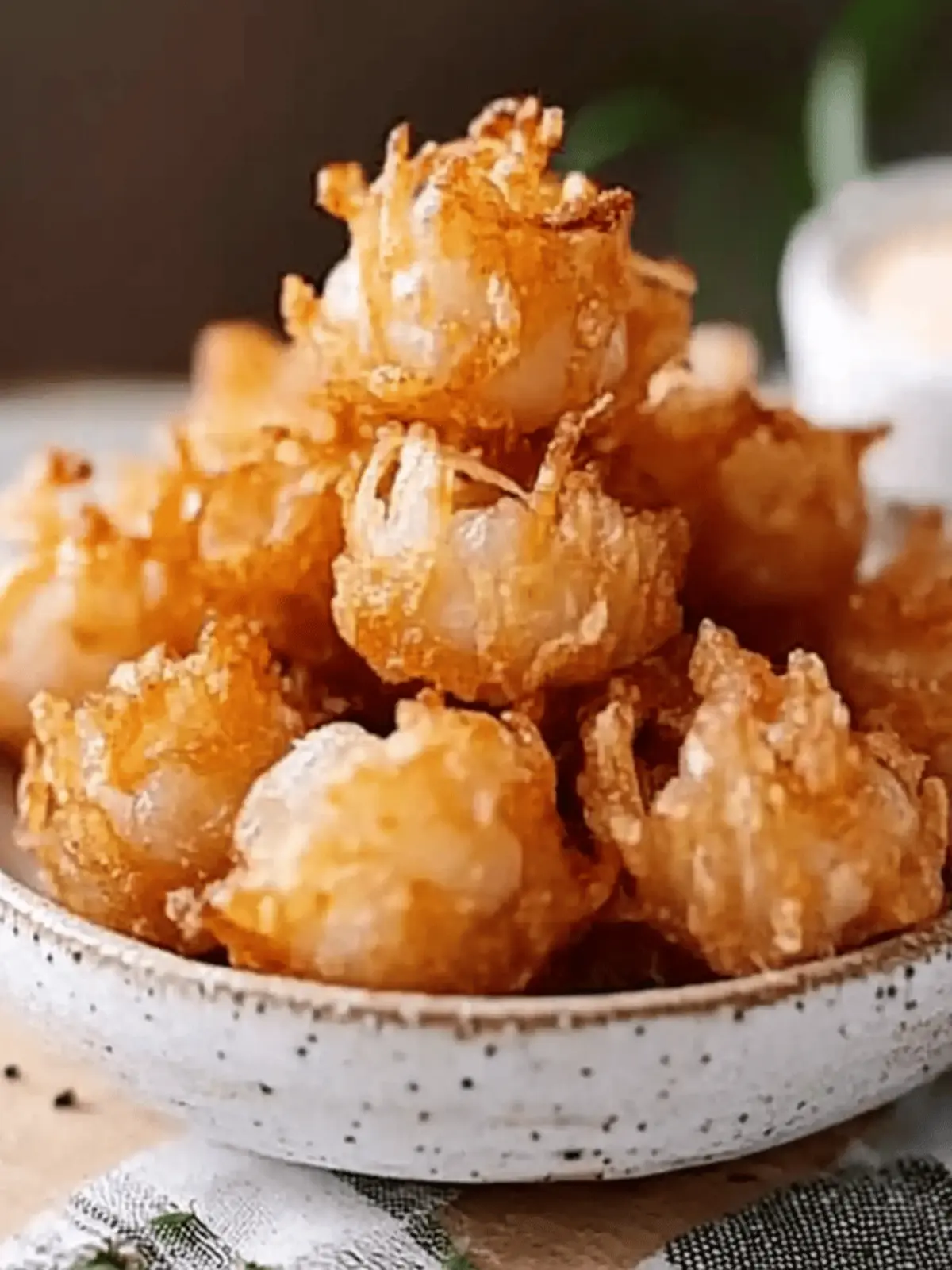 Crispy Mini Blooming Onions Perfect for Game Day Snacking 3 Mini Crispy Blooming Onions