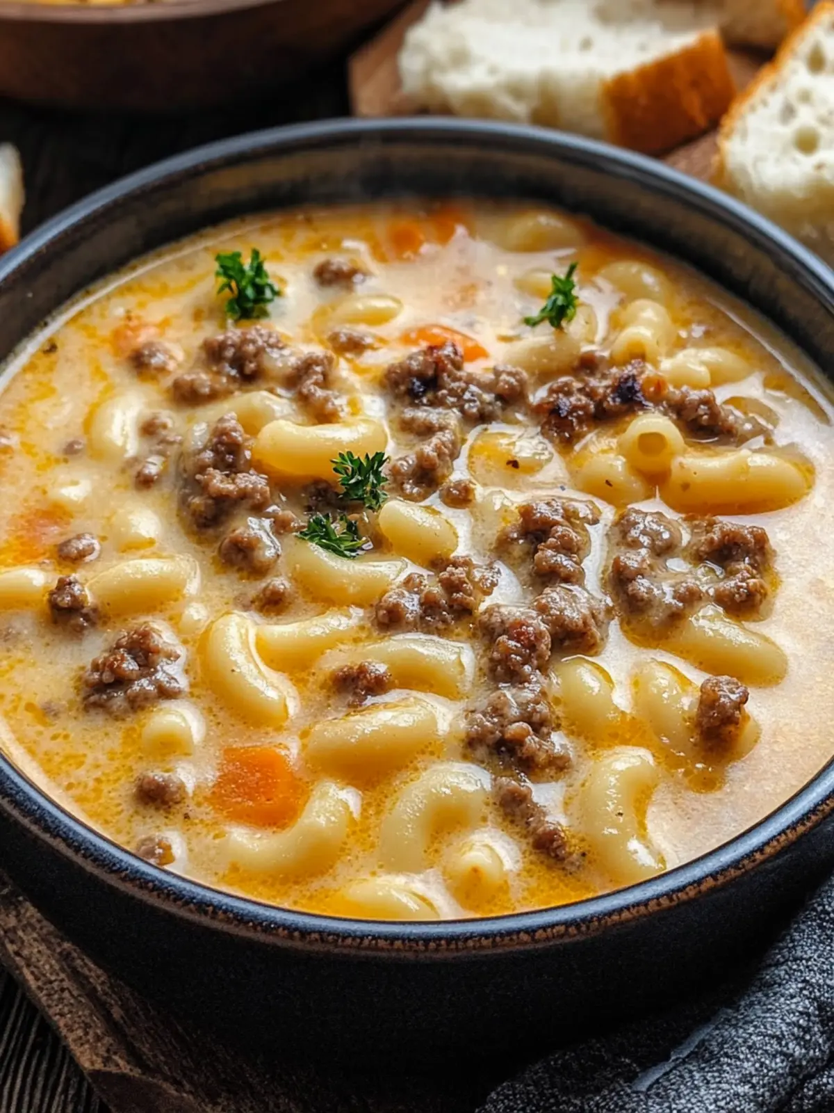 Cozy Cheeseburger Macaroni Soup: Comfort in Every Spoonful 3 Cozy Cheeseburger Macaroni Soup