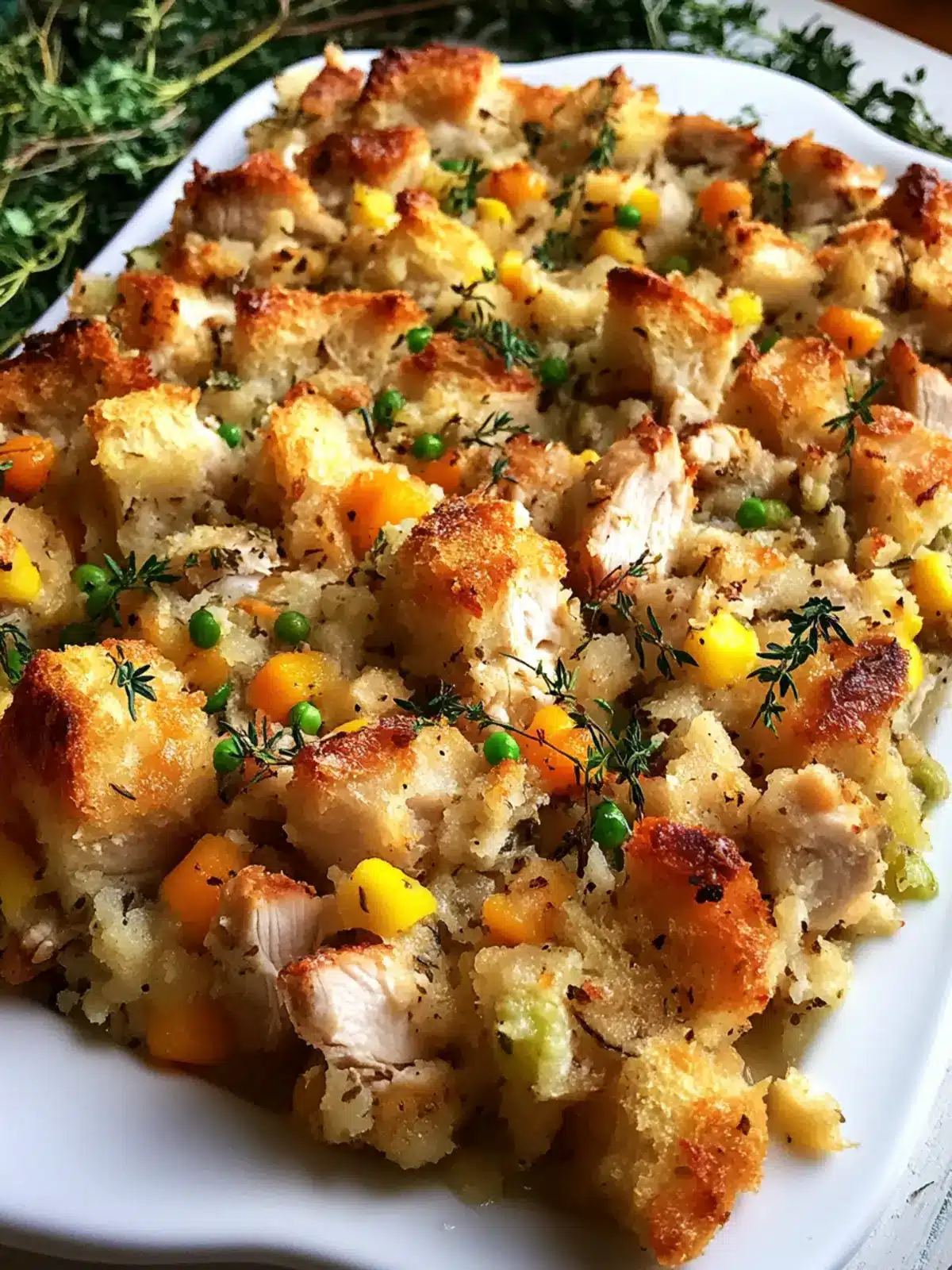 Rotisserie Chicken Stuffing Casserole for Cozy Family Nights 2 Rotisserie Chicken Stuffing Casserole
