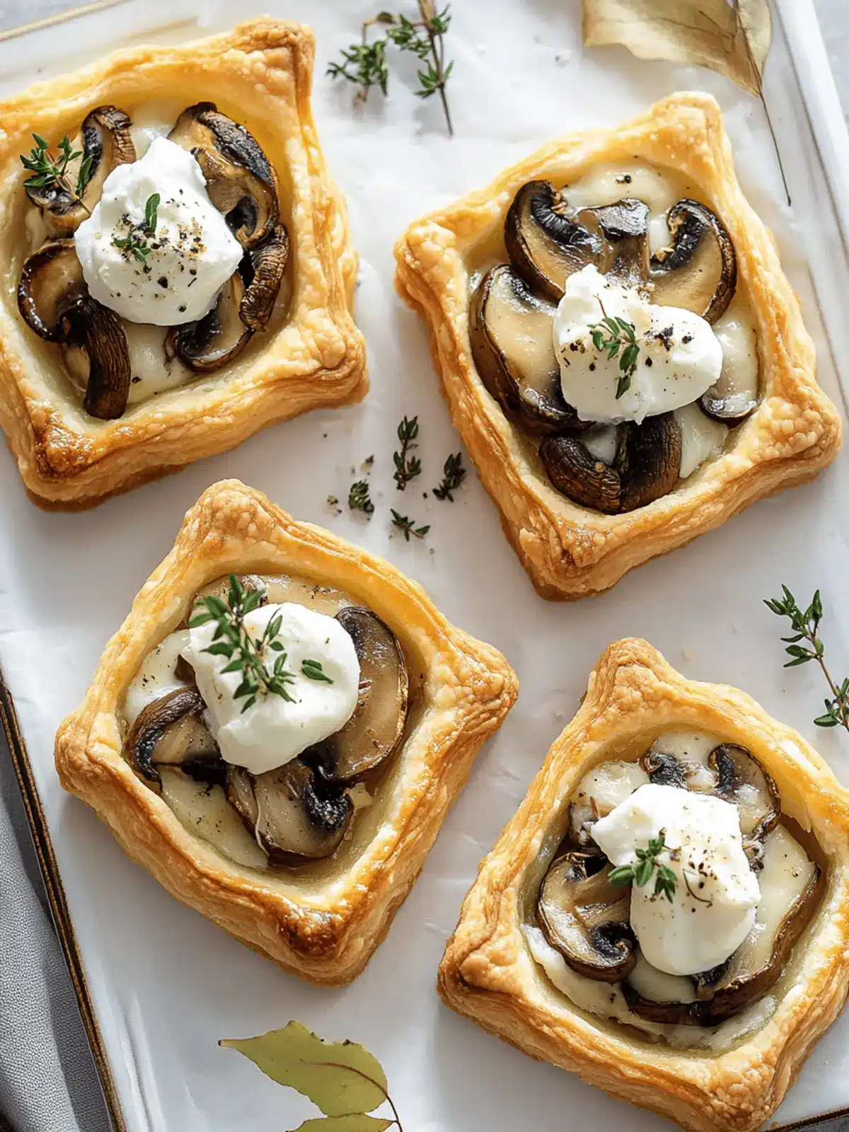 Mouthwatering Mushroom and Goat Cheese Tartlets to Impress 3 Mushroom and Goat Cheese Tartlets