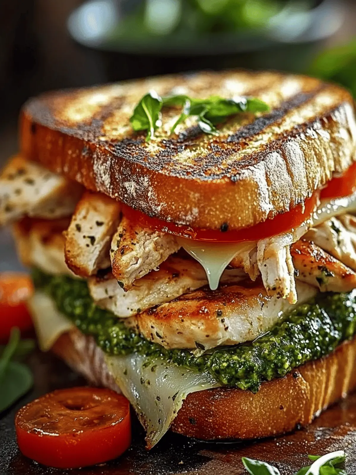 Savory Chicken Pesto Sourdough Sandwich You ll Adore 4 Chicken Pesto Sourdough Sandwich