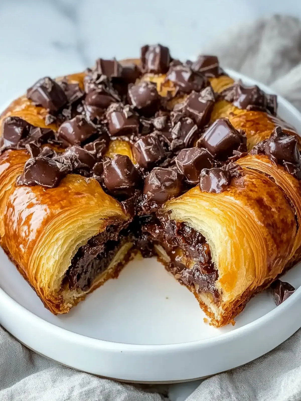 Mouthwatering Chocolate Croissant Breakfast Bake to Indulge In 3 Chocolate Croissant Breakfast Bake