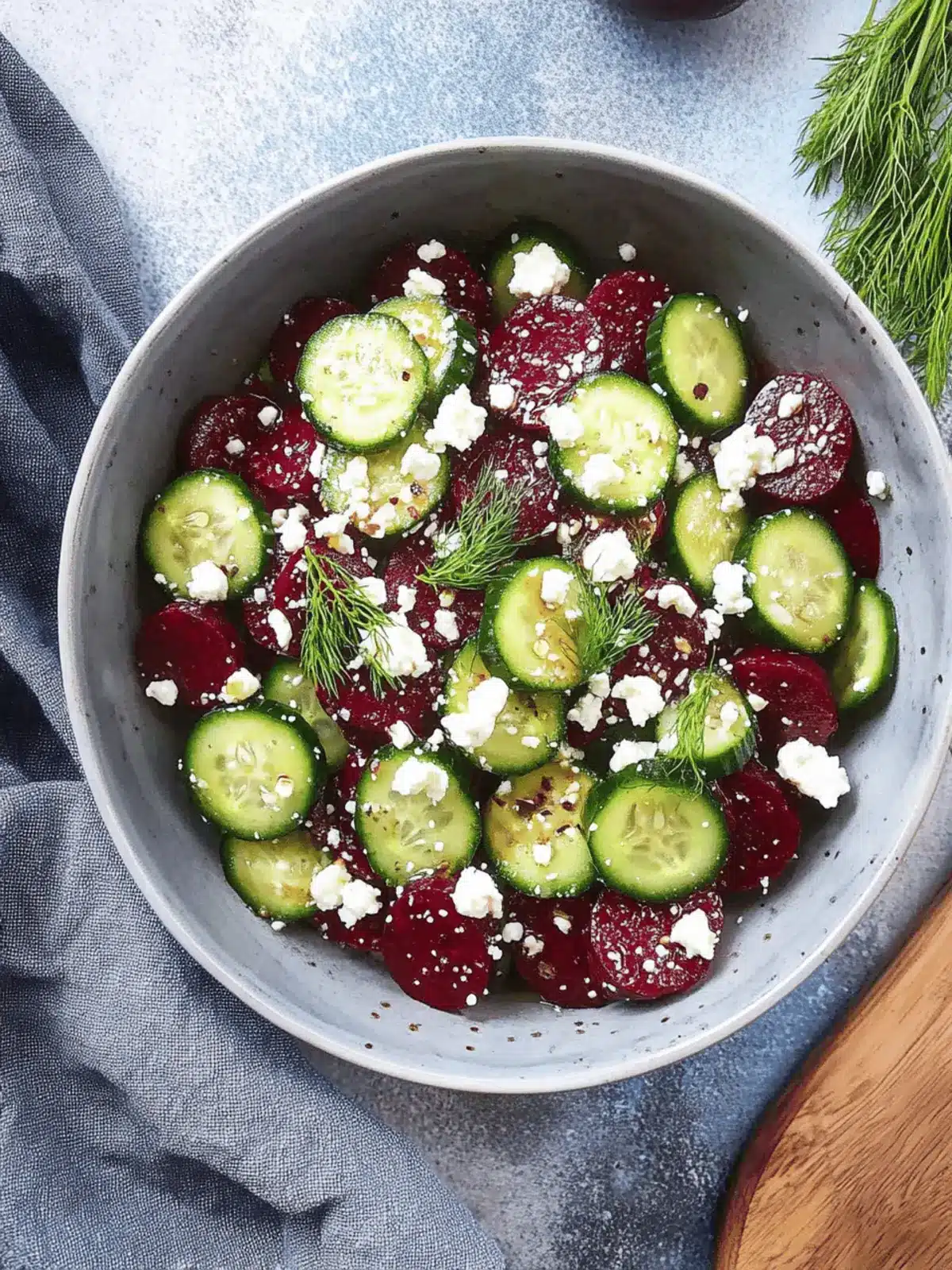Revitalize Your Table with Vibrant Beet Feta Salad Delight 3 Vibrant Beet Feta Salad with Cucumber and Dill