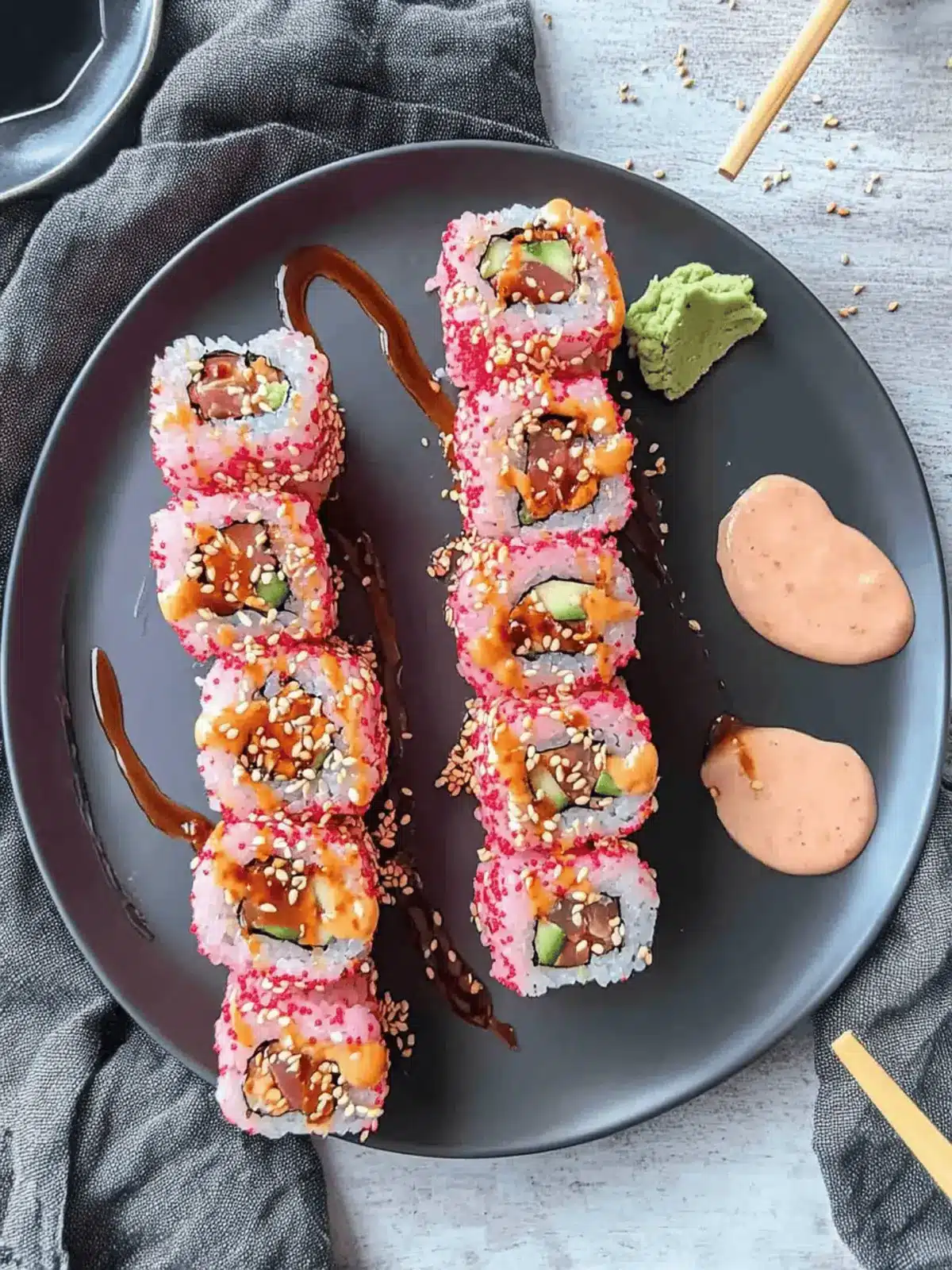 Pink Sushi Rolls: A Whimsical Twist for Any Celebration 3 Pink Sushi