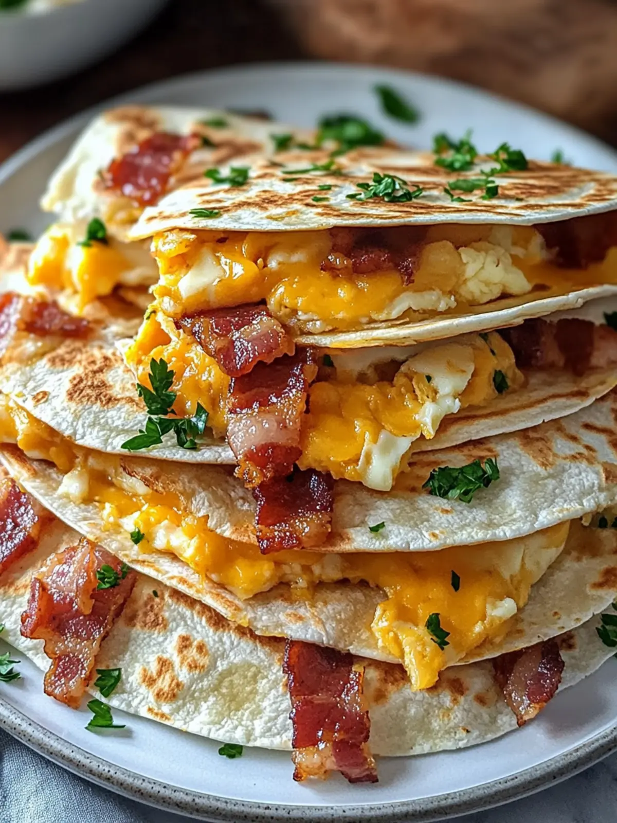 Bacon Egg Cheese Breakfast Quesadillas for a Cozy Morning Boost 4 Bacon Egg Cheese Breakfast Quesadillas