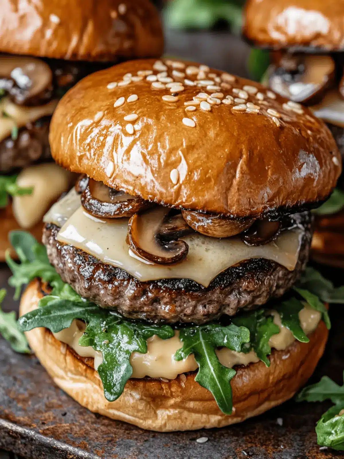 Savory Mushroom & Swiss Burger Sliders for Epic Gatherings 4 Savory Mushroom & Swiss Burger Sliders