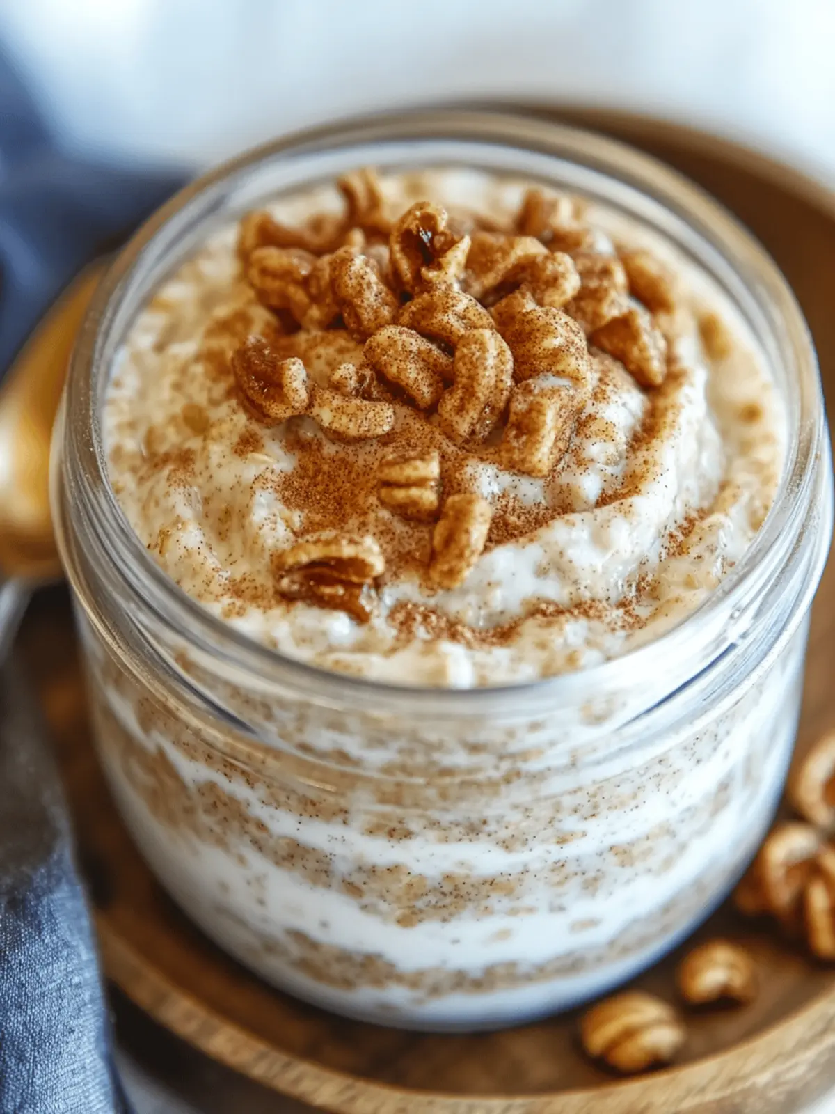 Cinnamon Roll Overnight Oats for a Cozy Morning Delight 2 Cinnamon Roll Overnight Oats