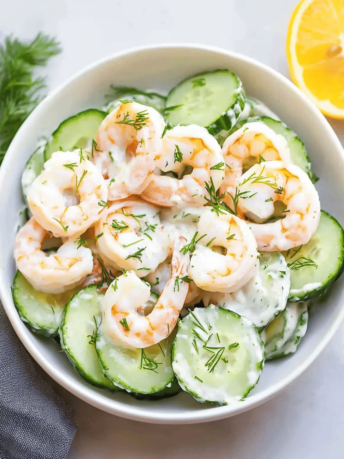 Creamy Cucumber Shrimp Salad: Your Ultimate Summer Refreshment 2 Creamy Cucumber Shrimp Salad