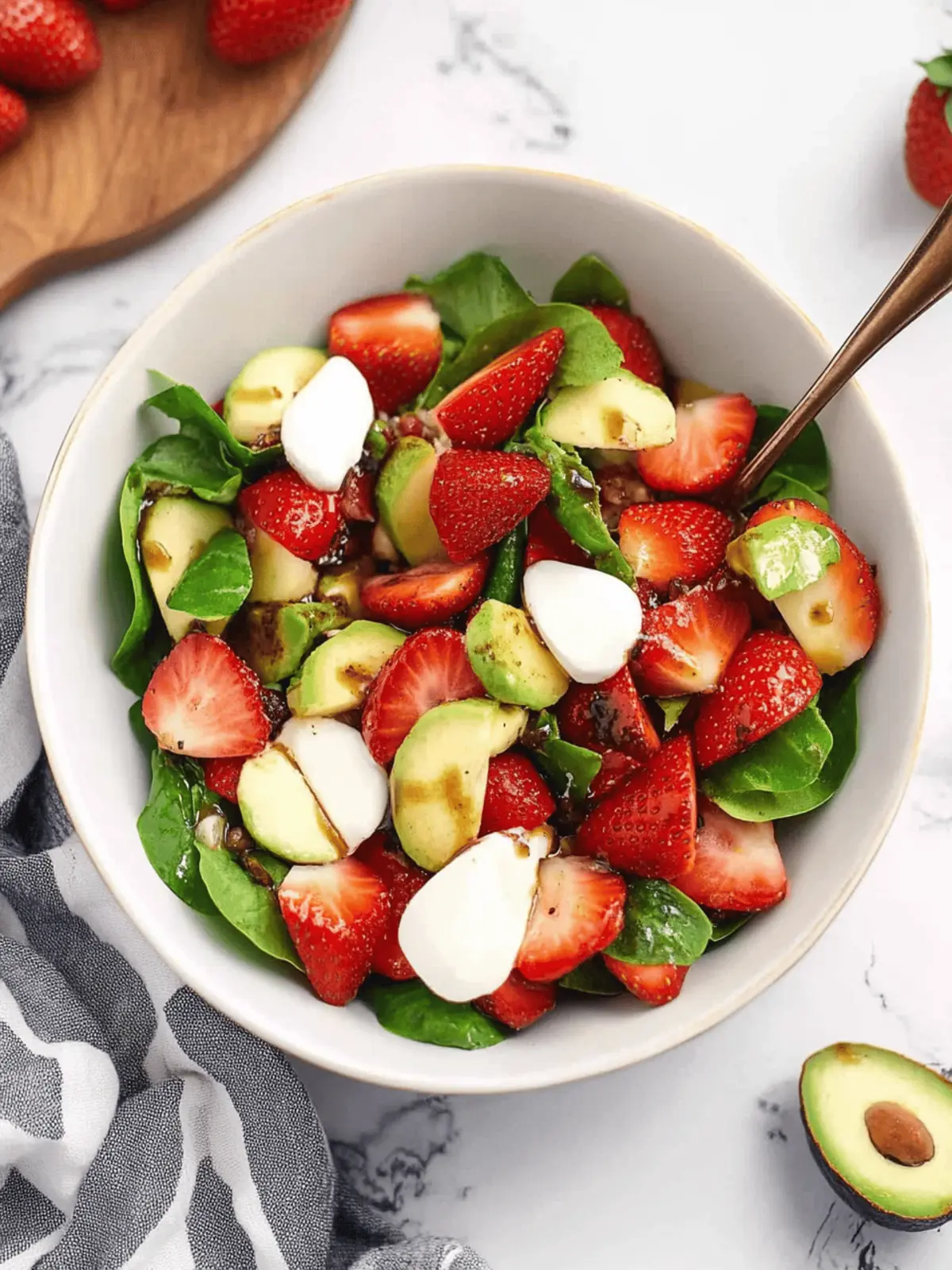 Delicious Strawberry Salad with Balsamic That Refreshes Your Day 3 Strawberry Salad with Balsamic