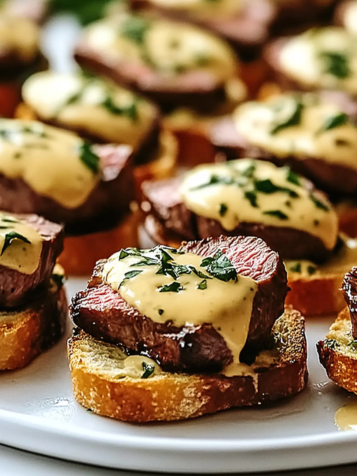 Savor Juicy Grilled Beef Tenderloin Crostini with B arnaise 2 Juicy Grilled Beef Tenderloin Crostini