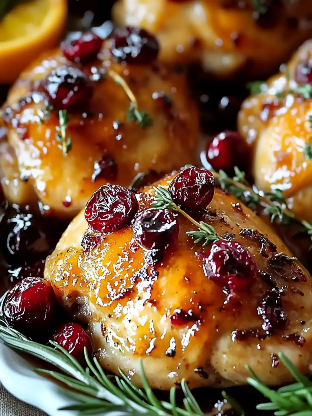 Baked Orange Cranberry Chicken Thighs for Flavorful Family Dinners 4 Baked Orange Cranberry Chicken Thighs