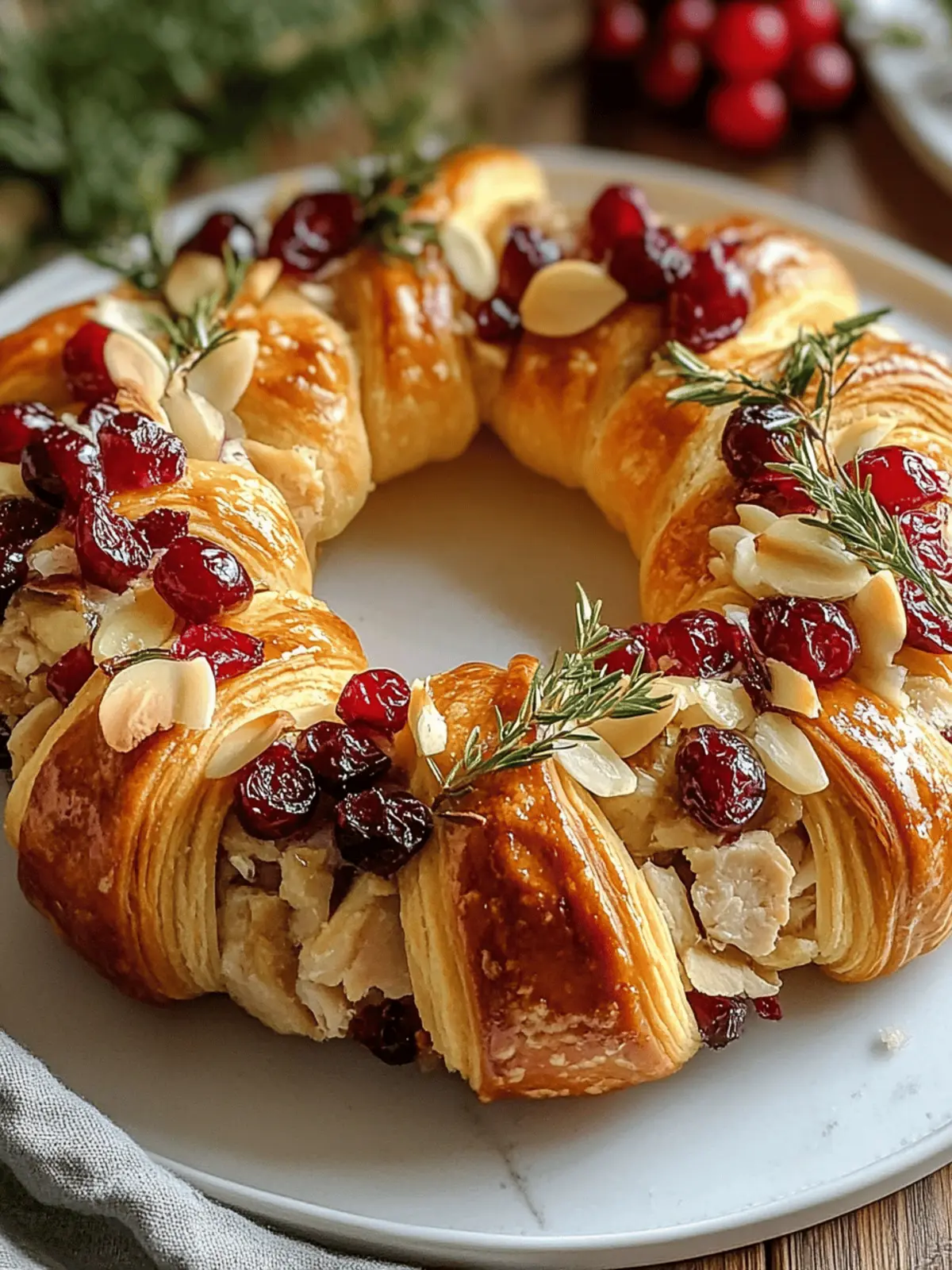 Turkey Cranberry Crescent Ring: Your New Holiday Hit 2 Turkey Cranberry Crescent Ring