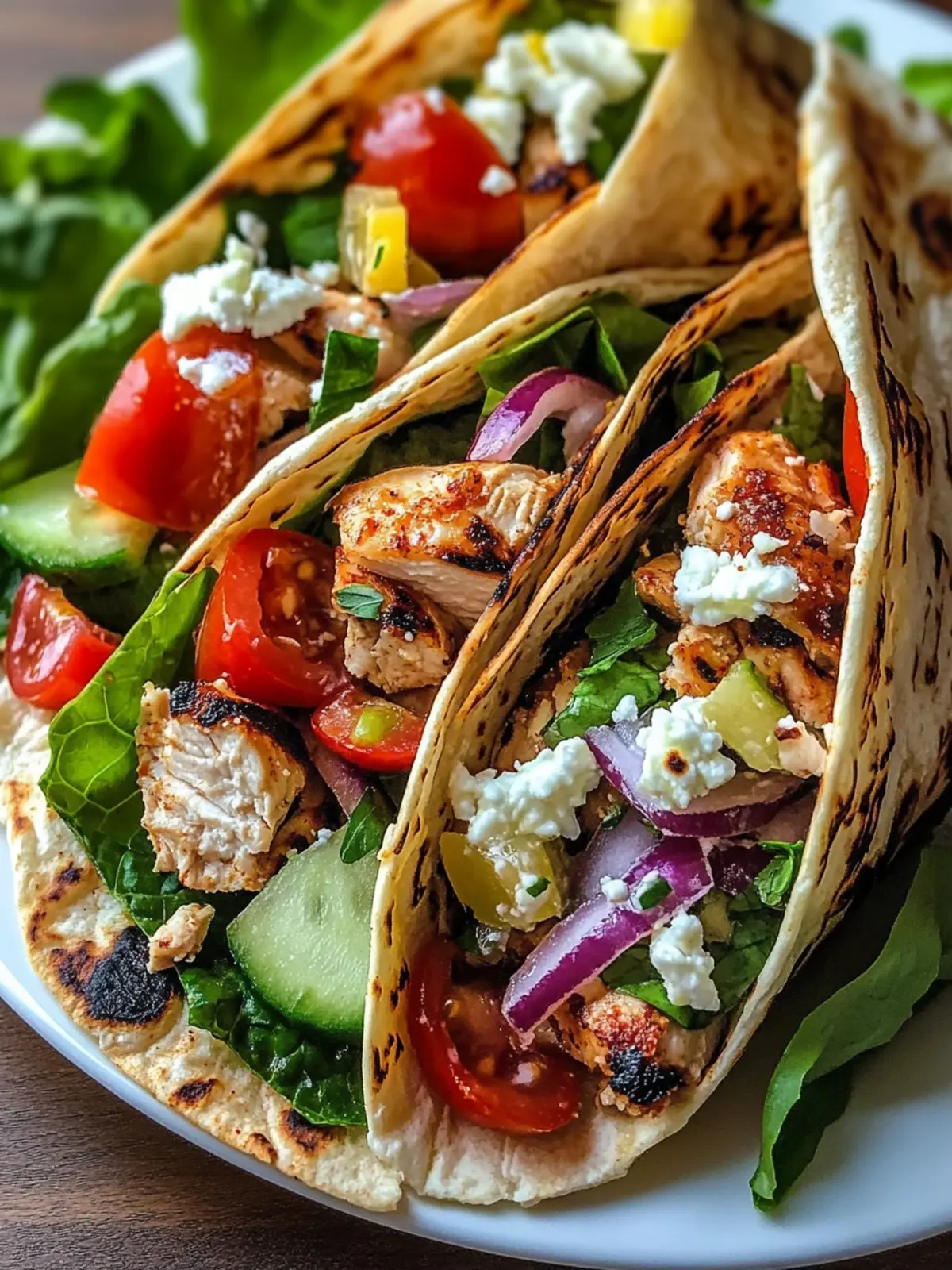 Mediterranean Chicken Wraps for a Quick, Healthy Meal 4 Mediterranean Chicken Wraps