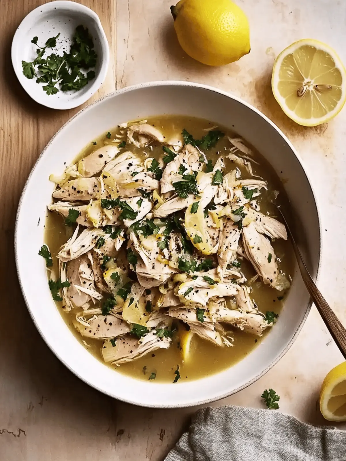 Slow Cooker Lemon Garlic Chicken Recipe for Effortless Flavor 3 Slow Cooker Lemon Garlic Chicken Recipe