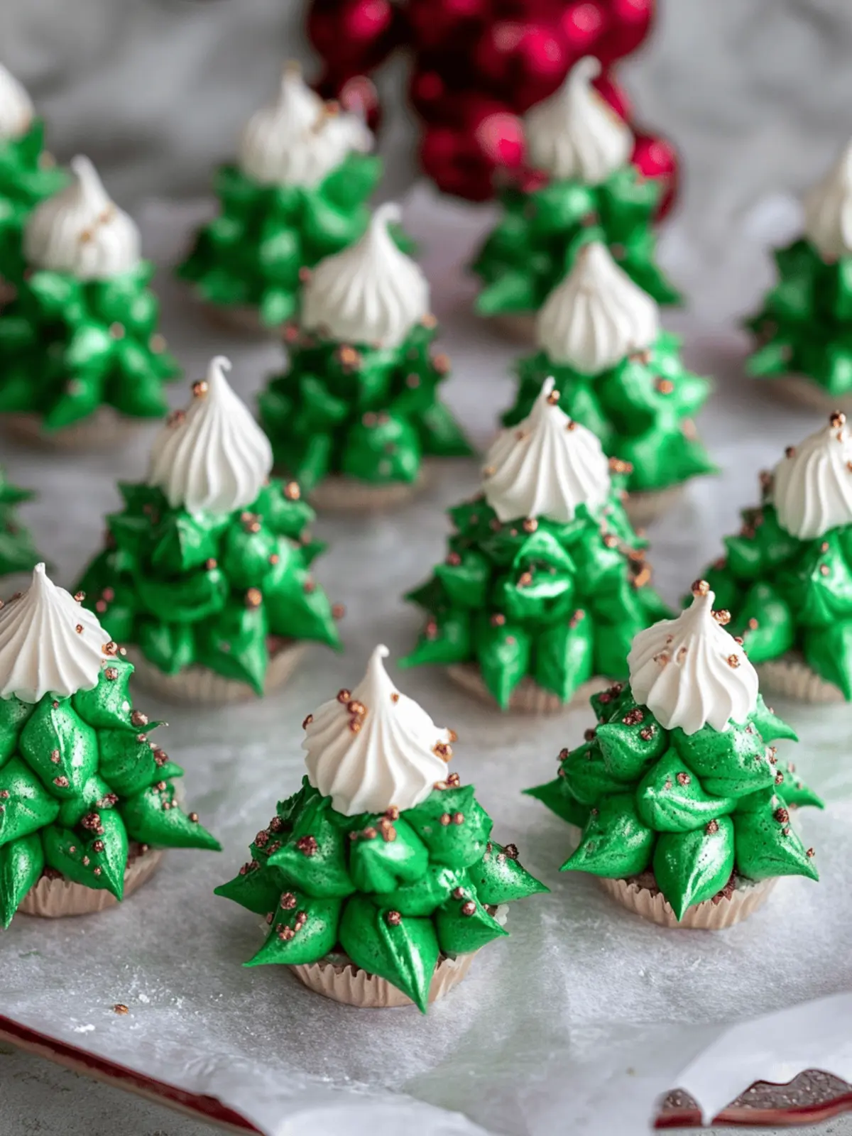 Delightful Meringue Trees: Festive Treats with 5 Ingredients 2 Meringue Trees
