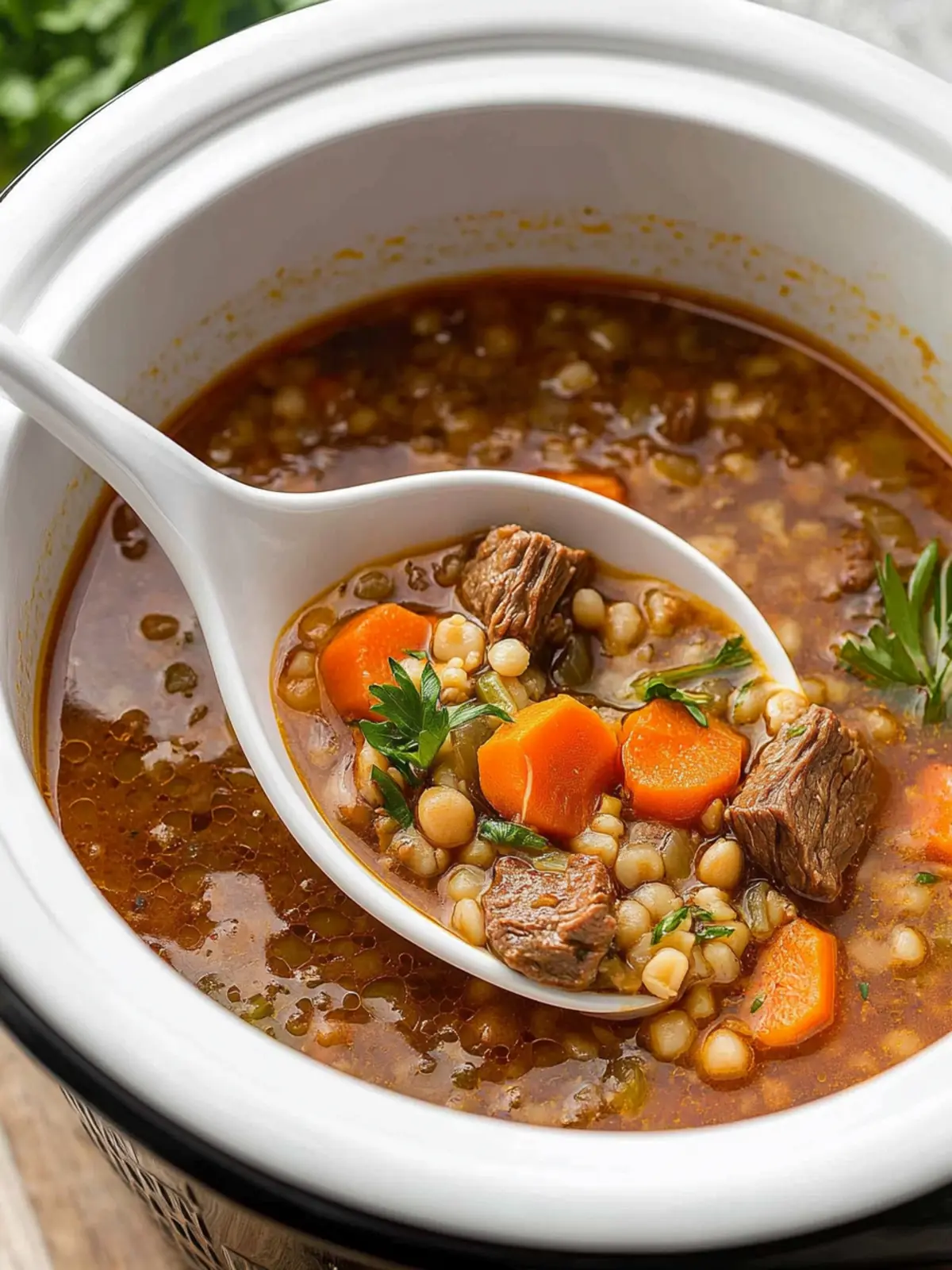 Cozy Up with My Crockpot Beef Barley Soup for the Soul 3 Crockpot Beef Barley Soup