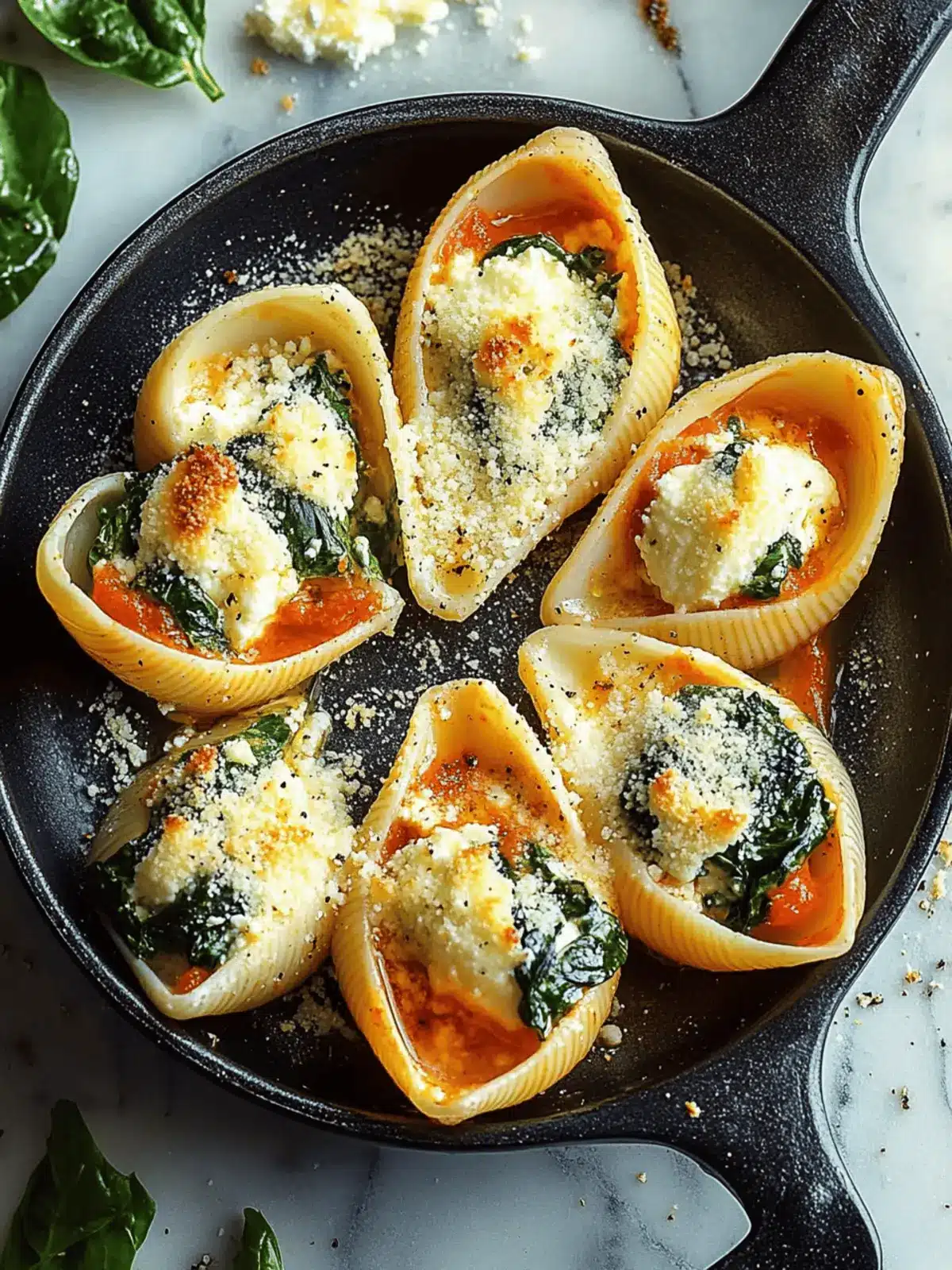 Delicious Spinach & Ricotta Stuffed Shells for Cozy Nights 2 Spinach & Ricotta Stuffed Shells