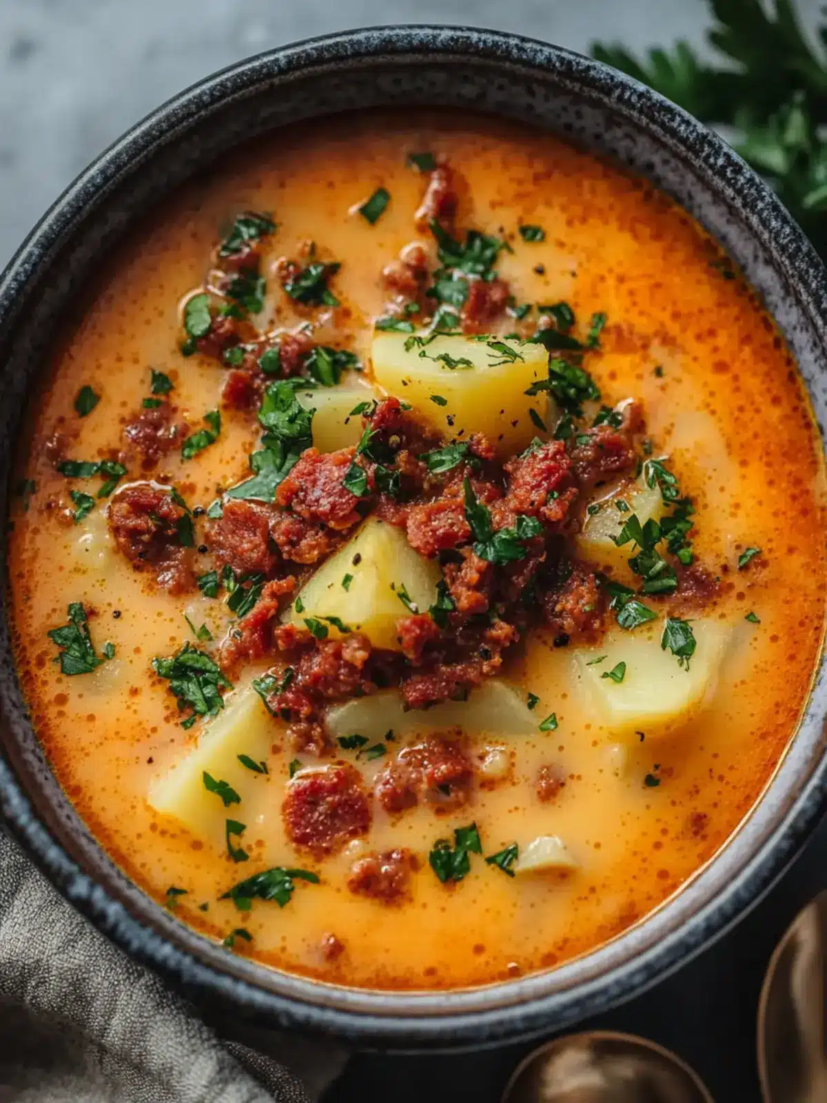 Savor the Warmth: Spanish Potato Soup with Chorizo Delight 4 Spanish Potato Soup With Chorizo