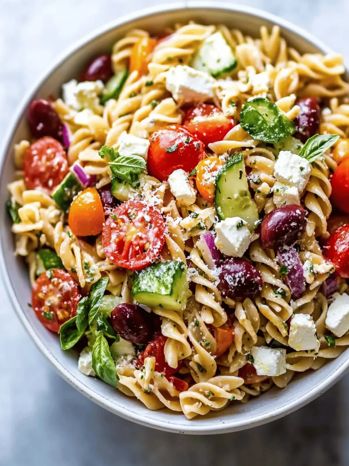 Easy Greek Pasta Salad for a Fresh Twist on Meal Prep 2 Easy Greek Pasta Salad