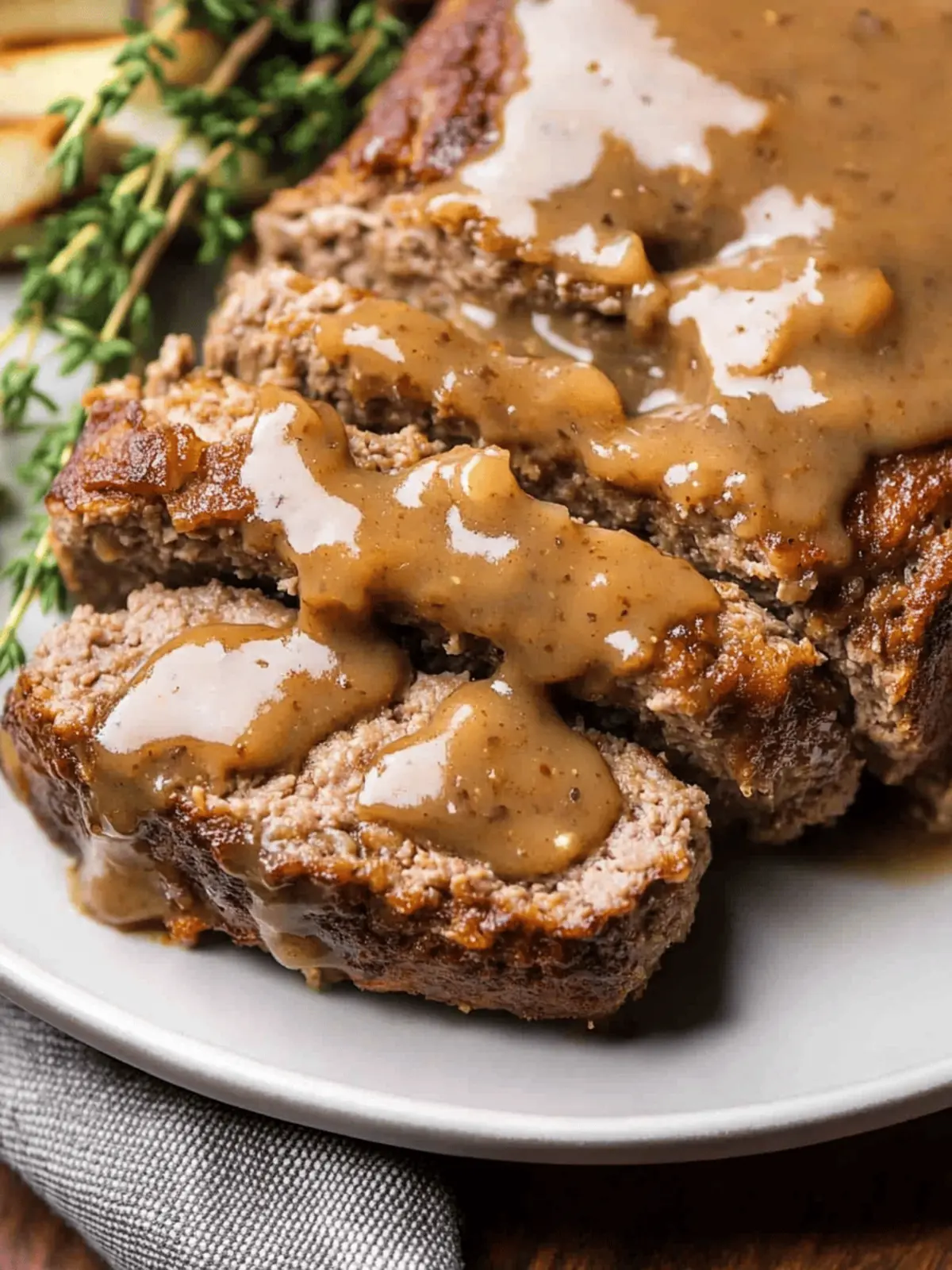 Savory Meatloaf with Brown Gravy - A Family Favorite Delight 2 Meatloaf with Brown Gravy