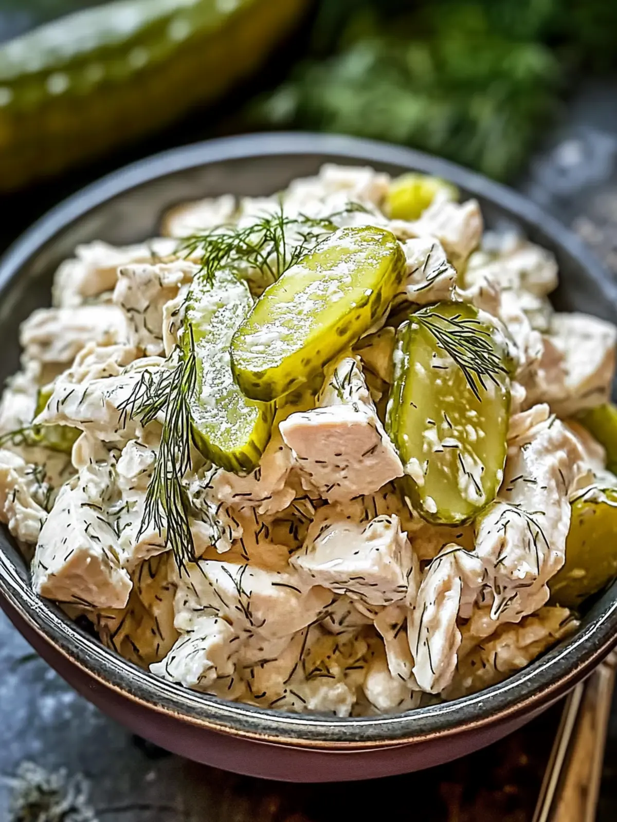 Dill Pickle Chicken Salad: A Crunchy Twist on Lunch! 3 Dill Pickle Chicken Salad