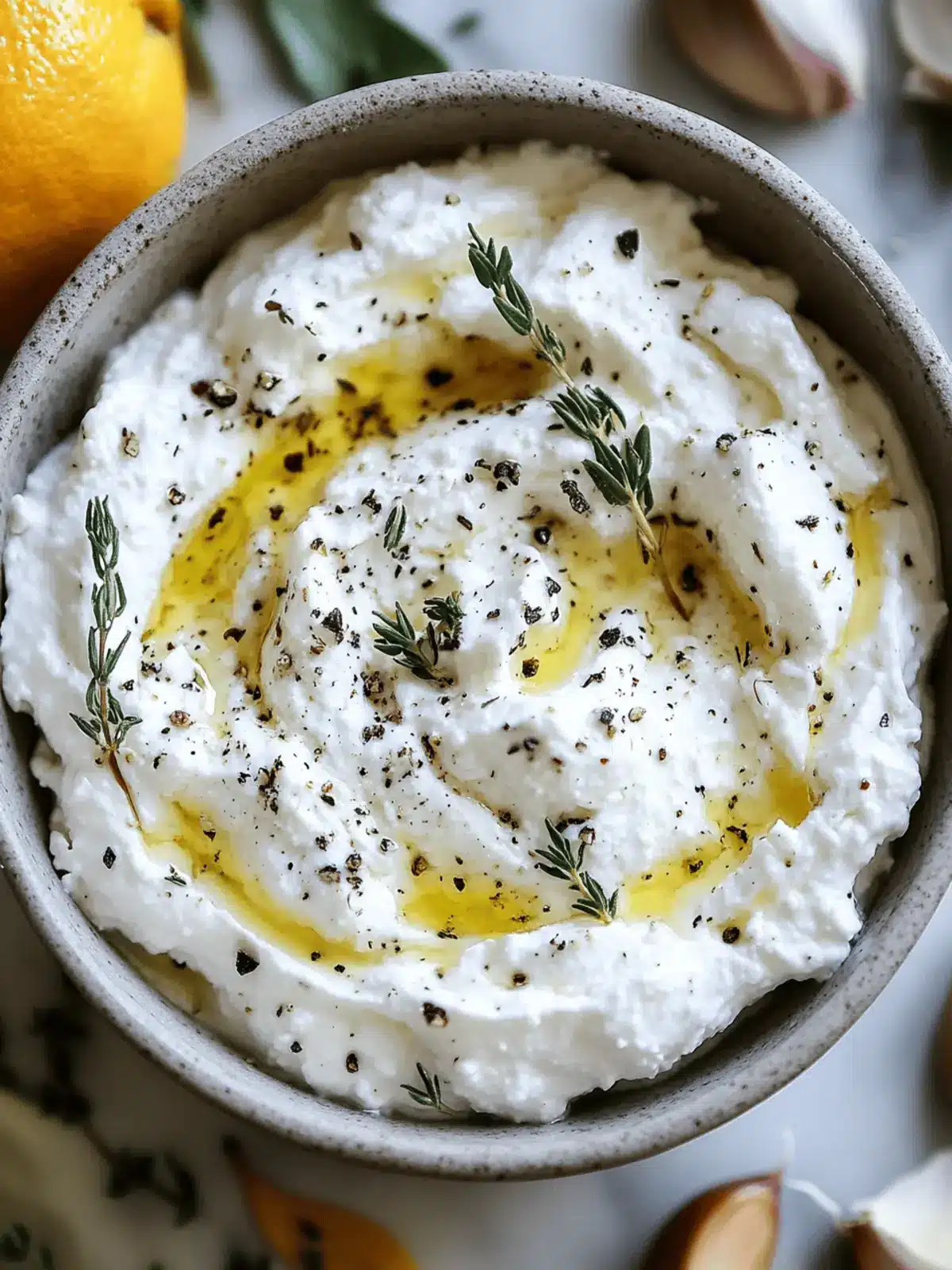 Creamy Roasted Garlic and Herb Whipped Feta Delight 2 Roasted Garlic and Herb Whipped Feta