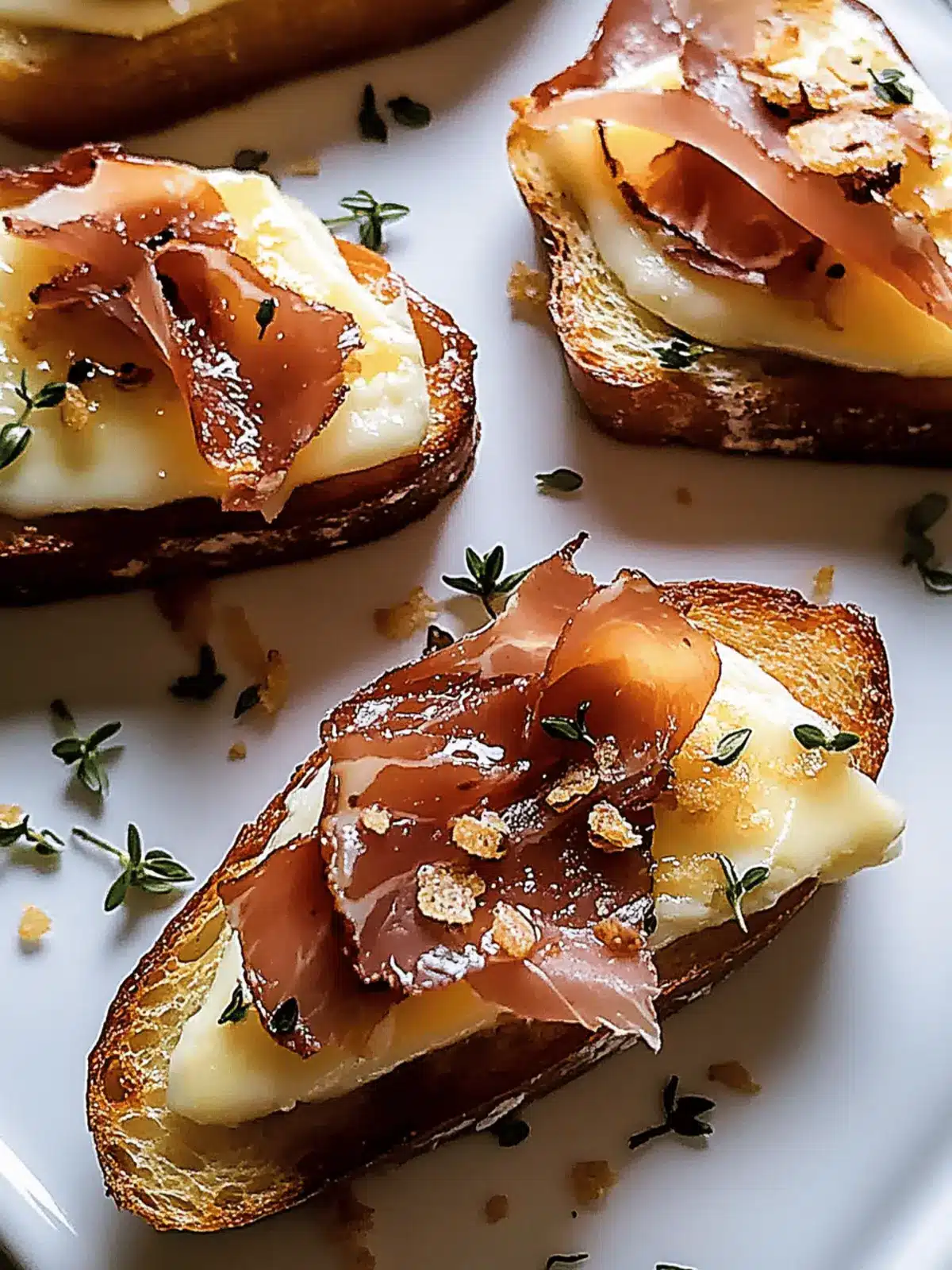Baked Brie Crostini with Crispy Prosciutto in 30 Minutes 4 Baked Brie Crostini with Crispy Prosciutto