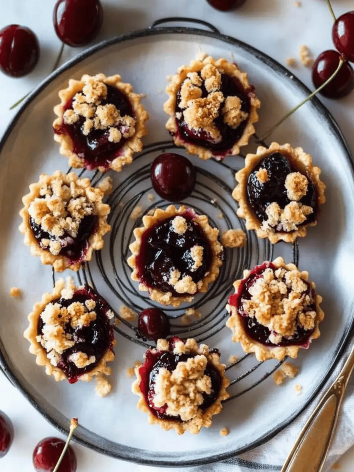 Irresistible Streusel Topped Cherry Pie Bites You ll Adore 4 Streusel Topped Cherry Pie Bites