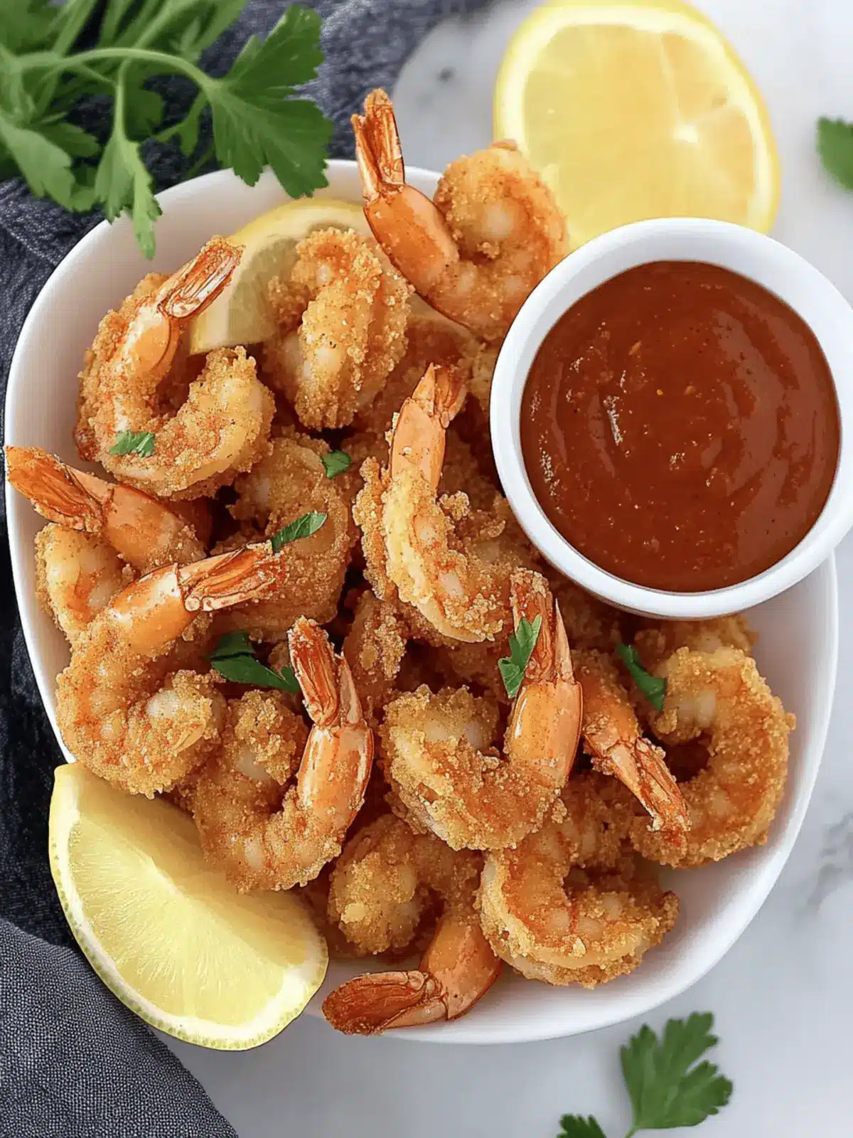 Crispy Keto Fried Shrimp with Zesty Cocktail Sauce Magic 3 Keto Fried Shrimp with Cocktail Sauce