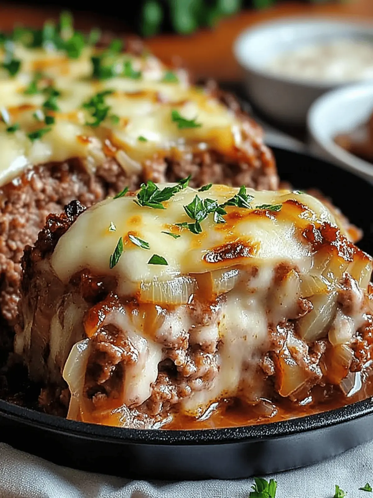Ultimate French Onion Meatloaf: Comfort Food Reinvented 4 French Onion Meatloaf