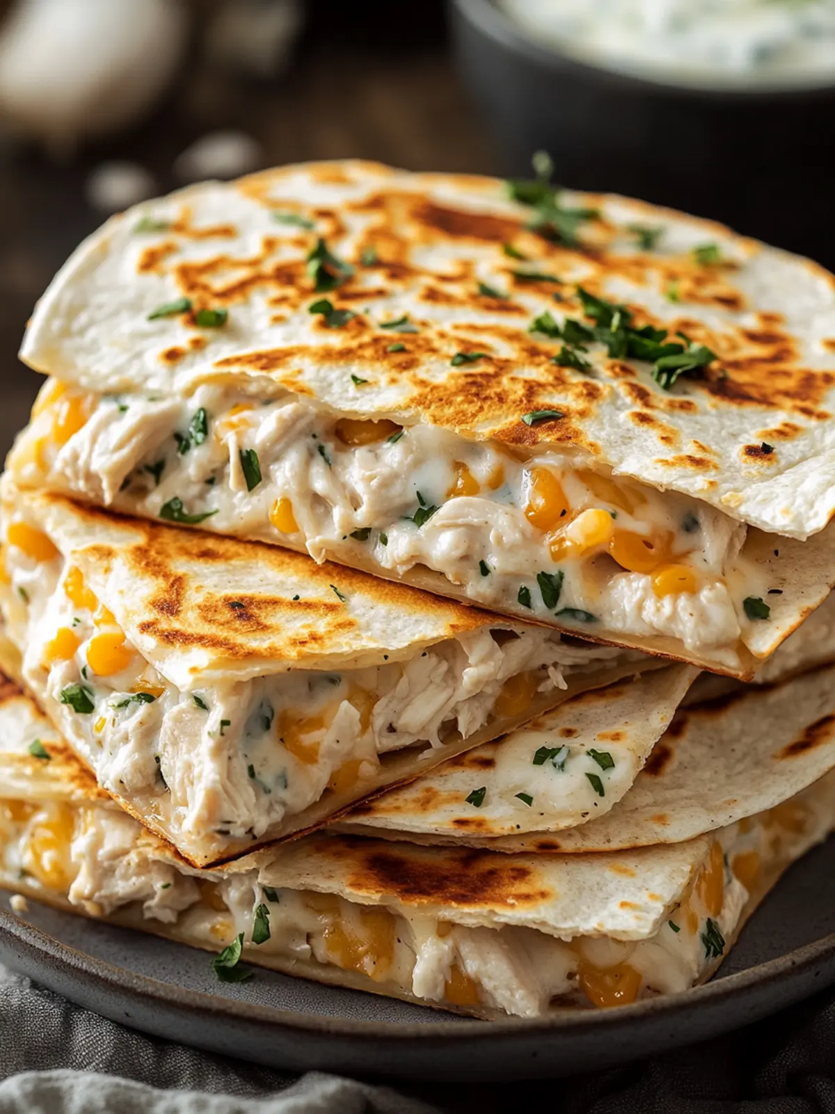 Delicious High-Protein Chicken Ranch Quesadilla in Minutes 4 High-Protein Chicken Ranch Quesadilla