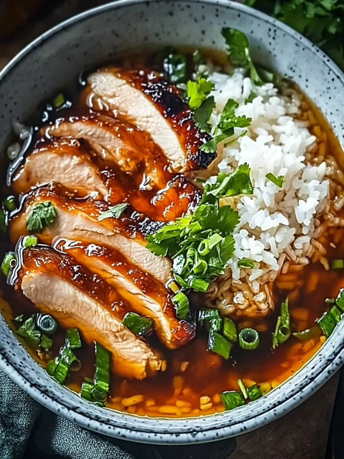 Cozy Up with Caramelised Soy Chicken in Garlic Ginger Broth 3 Caramelised Soy Chicken in Garlic Ginger Broth with Rice