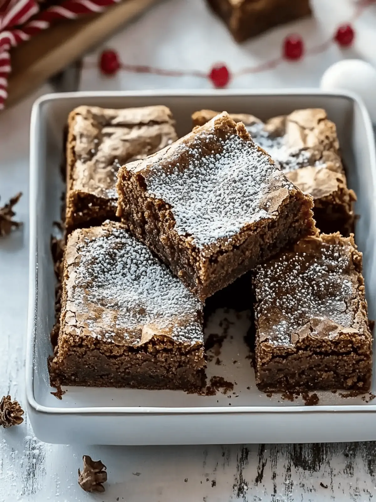 Gingerbread Brownies Recipe: Cozy Festive Treats You'll Love 2 Gingerbread Brownies Recipe