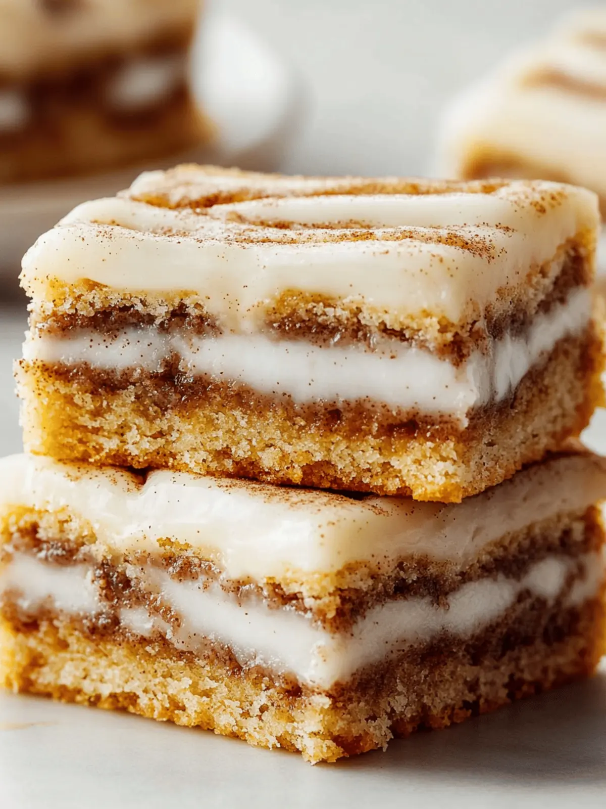 Cinnamon Roll Bliss Bars: A Creamy Treat You'll Adore 3 Cinnamon Roll Bliss Bars