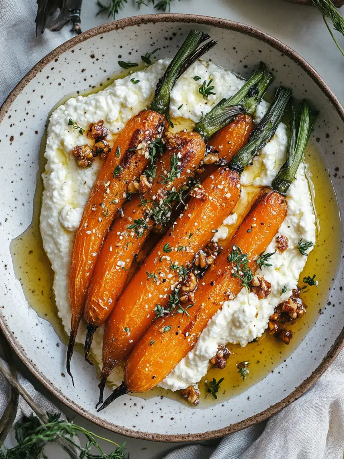 Roasted Carrots with Whipped Ricotta & Hot Honey Bliss 2 Roasted Carrots with Whipped Ricotta & Hot Honey