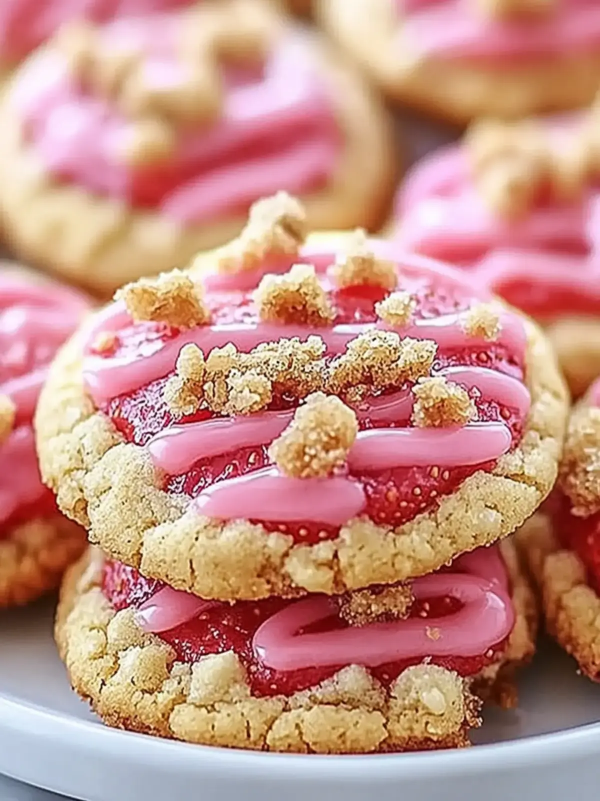 Sweet Strawberry Crunch Cookies for a Dreamy Dessert Delight 2 Strawberry Crunch Cookies