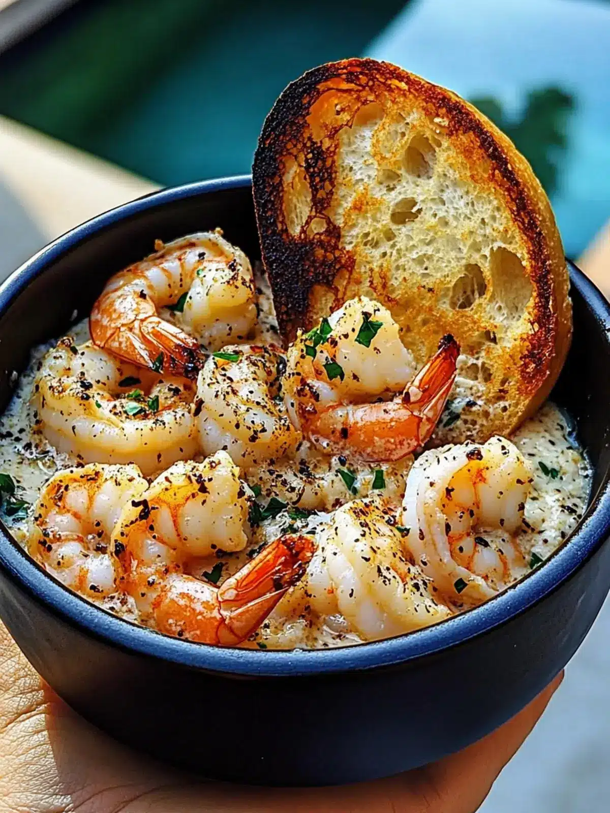 Irresistible Shrimp Scampi Bowls with Garlic Bread Delight 3 Shrimp Scampi Bowls with Garlic Bread